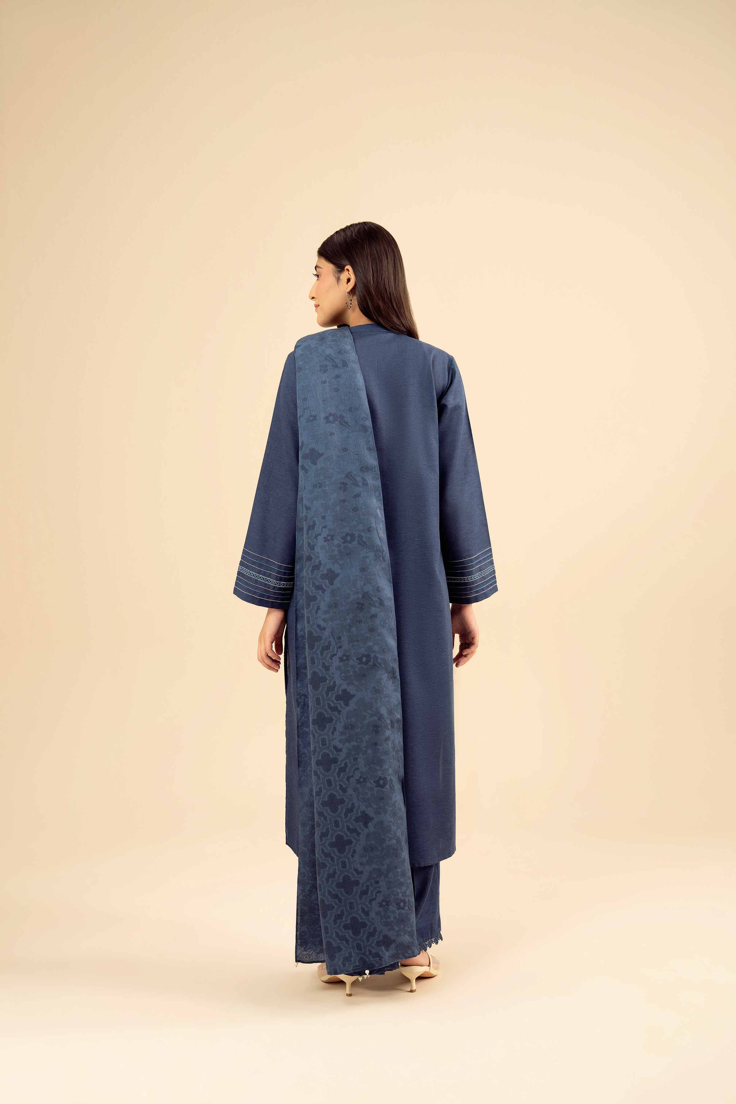 3 Piece - Embroidered Suit - PW25-452