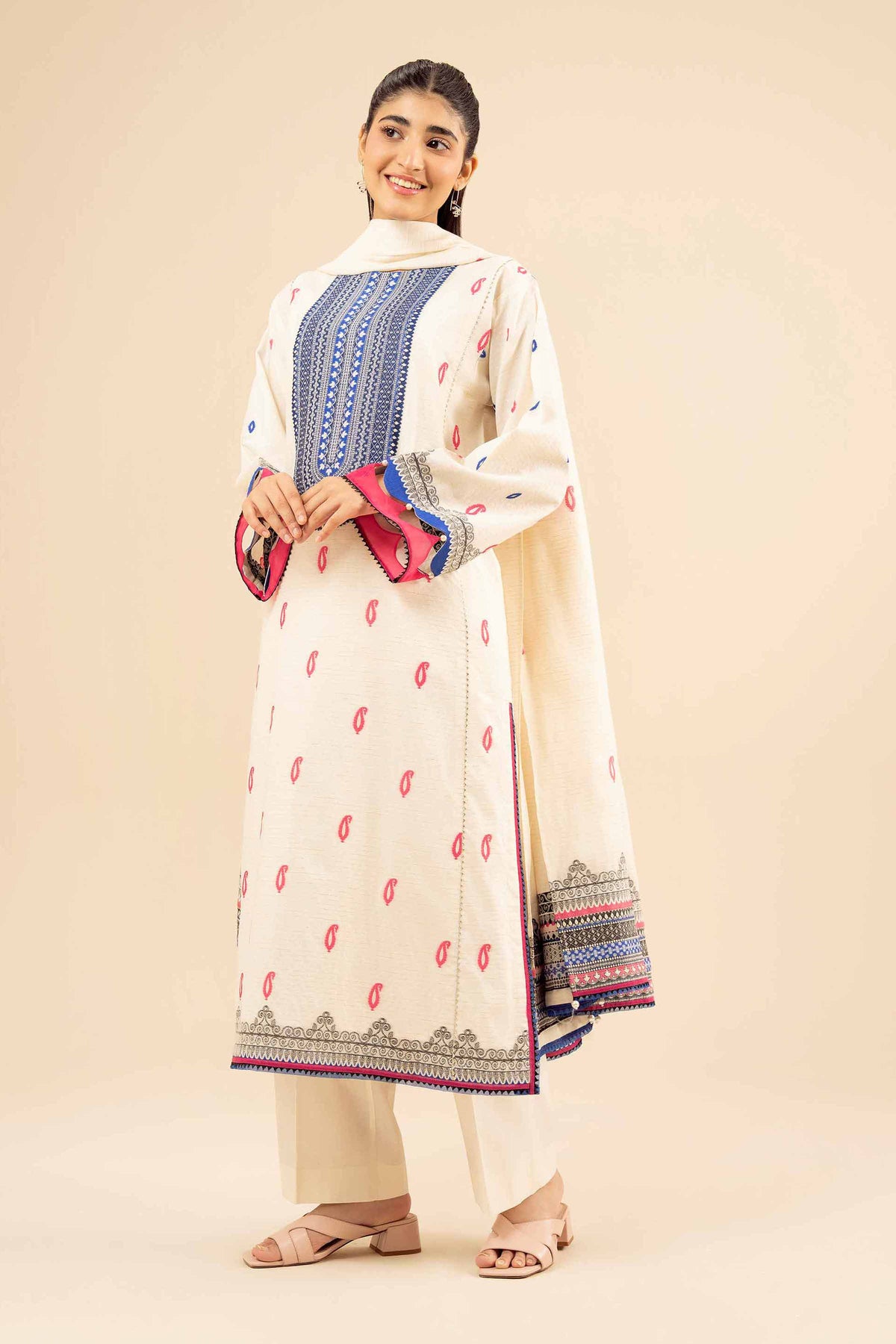 3 Piece - Printed Suit - PW25-453