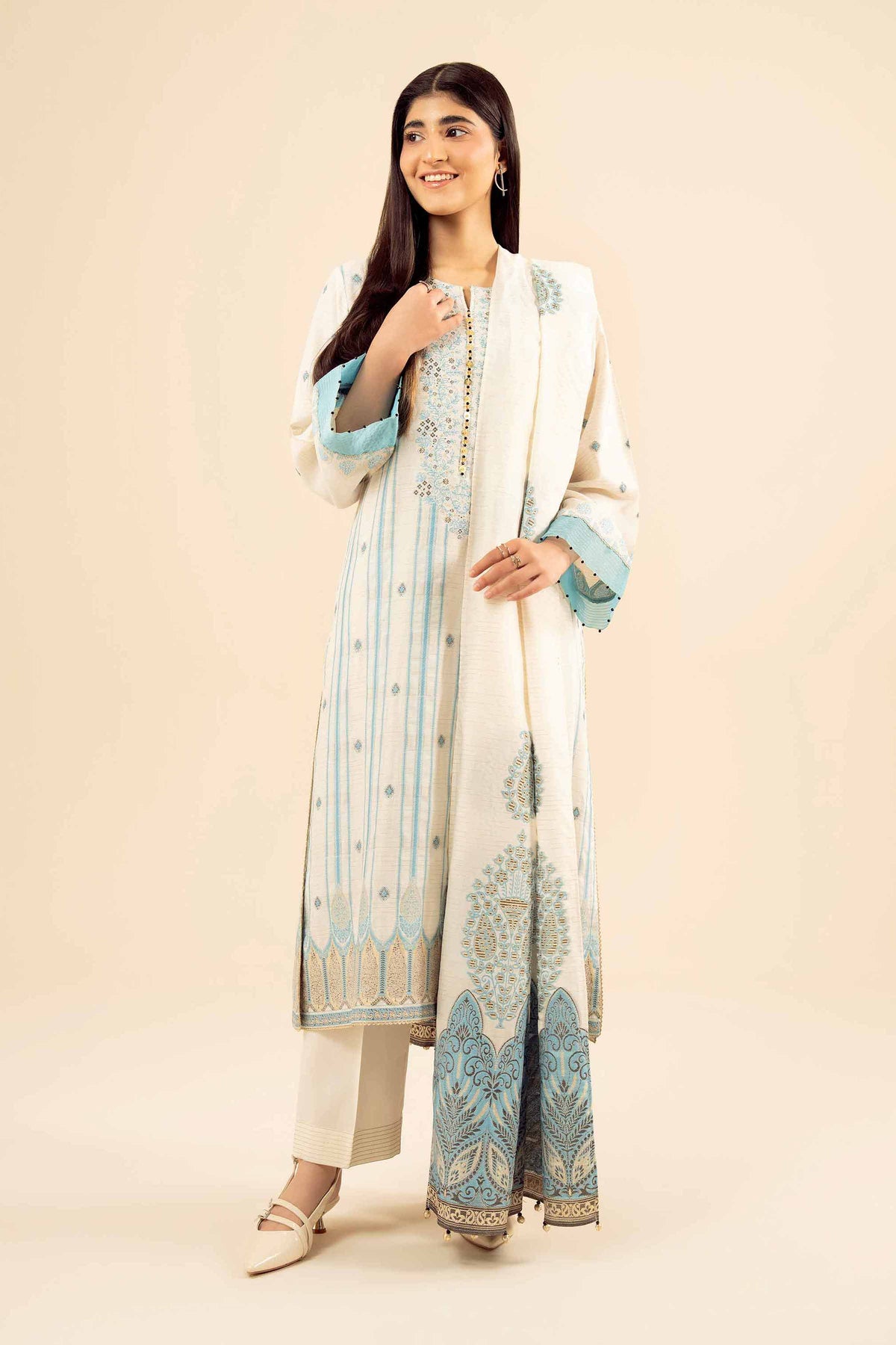 3 Piece - Printed Suit - PW25-456