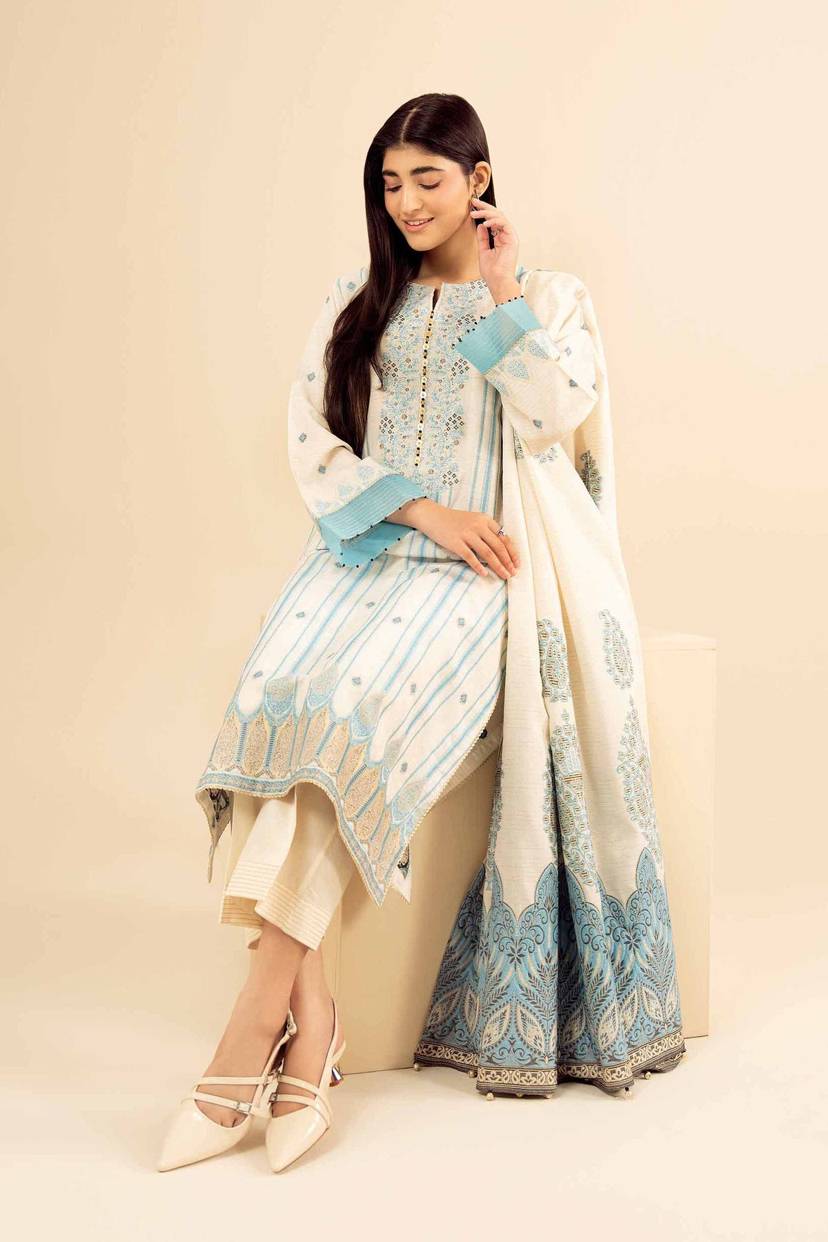 3 Piece - Printed Suit - PW25-456