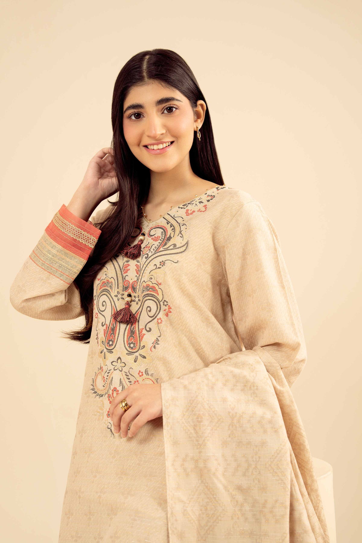 3 Piece - Printed Suit - PW25-457