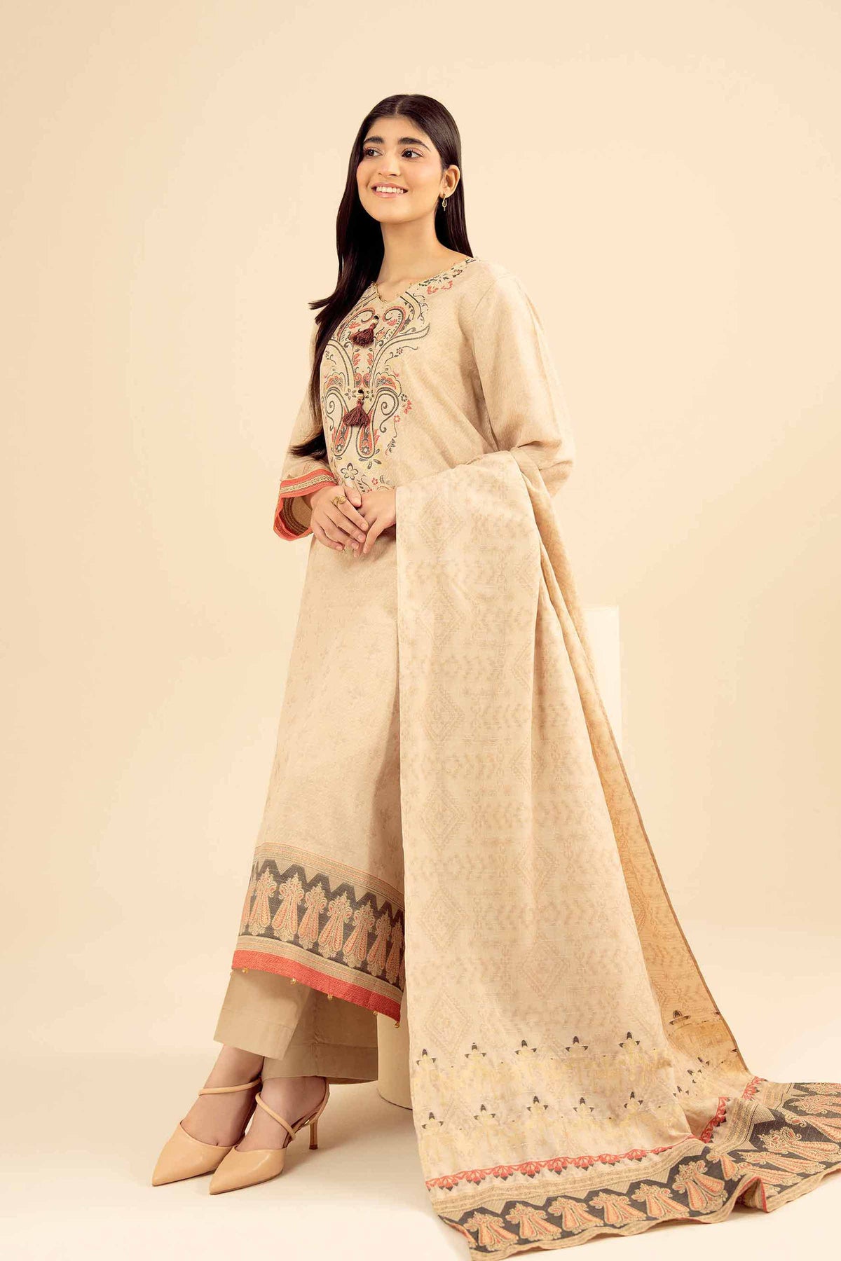 3 Piece - Printed Suit - PW25-457