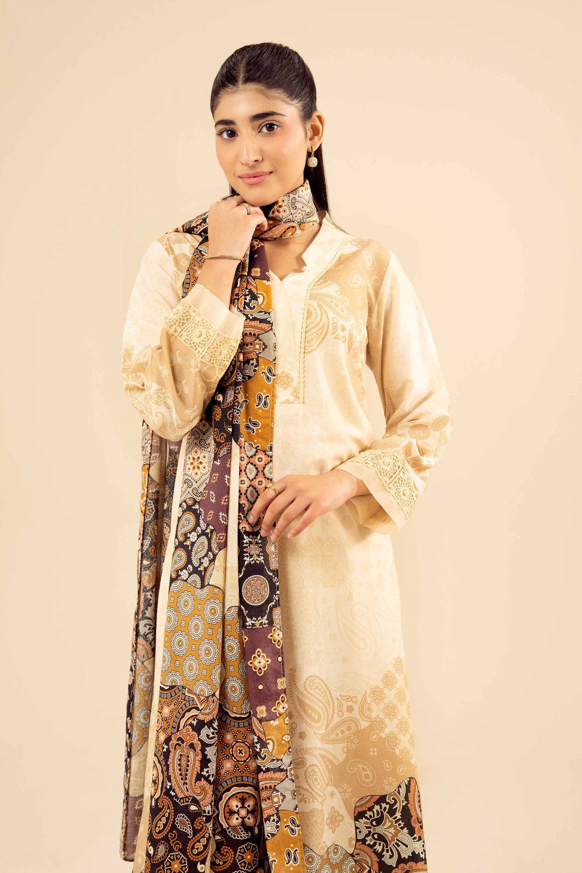 3 Piece - Printed Suit - PW25-466