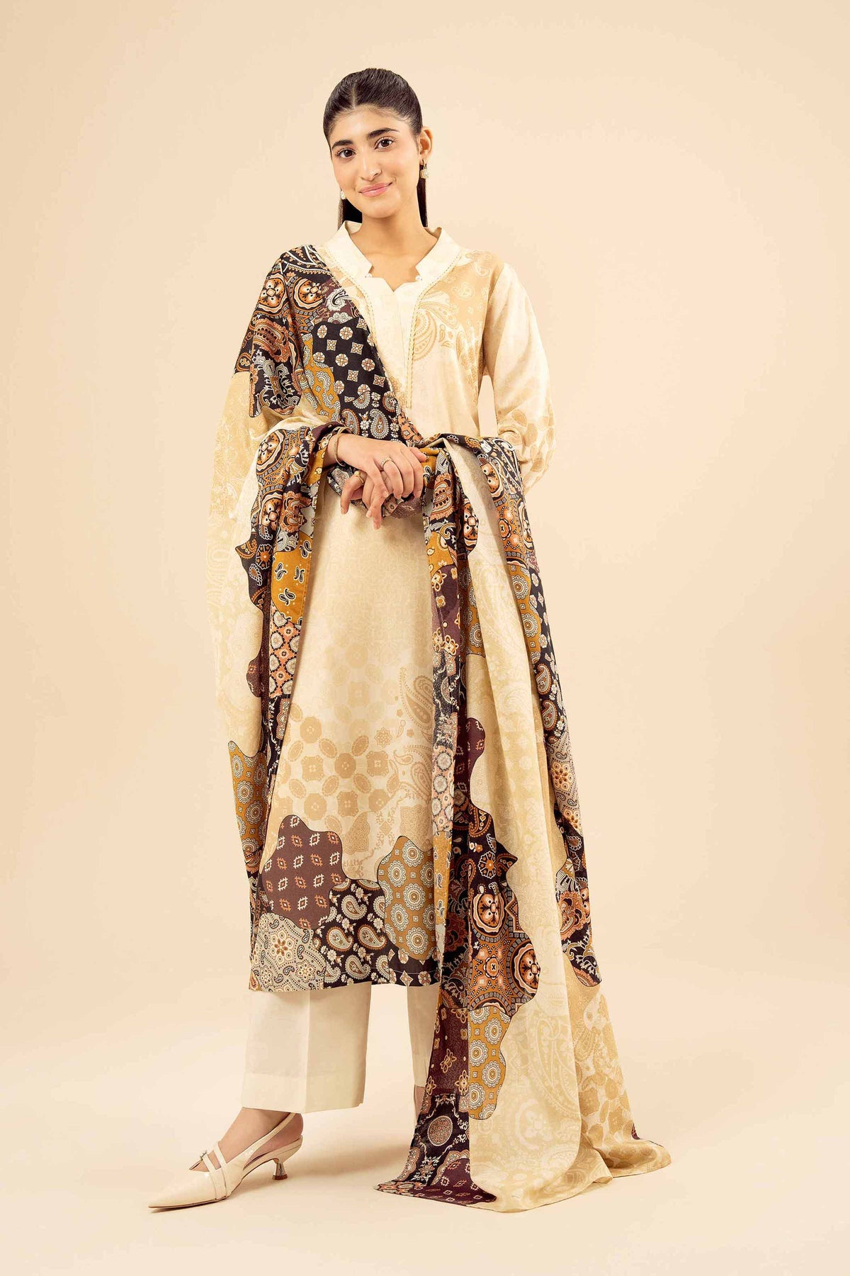 3 Piece - Printed Suit - PW25-466
