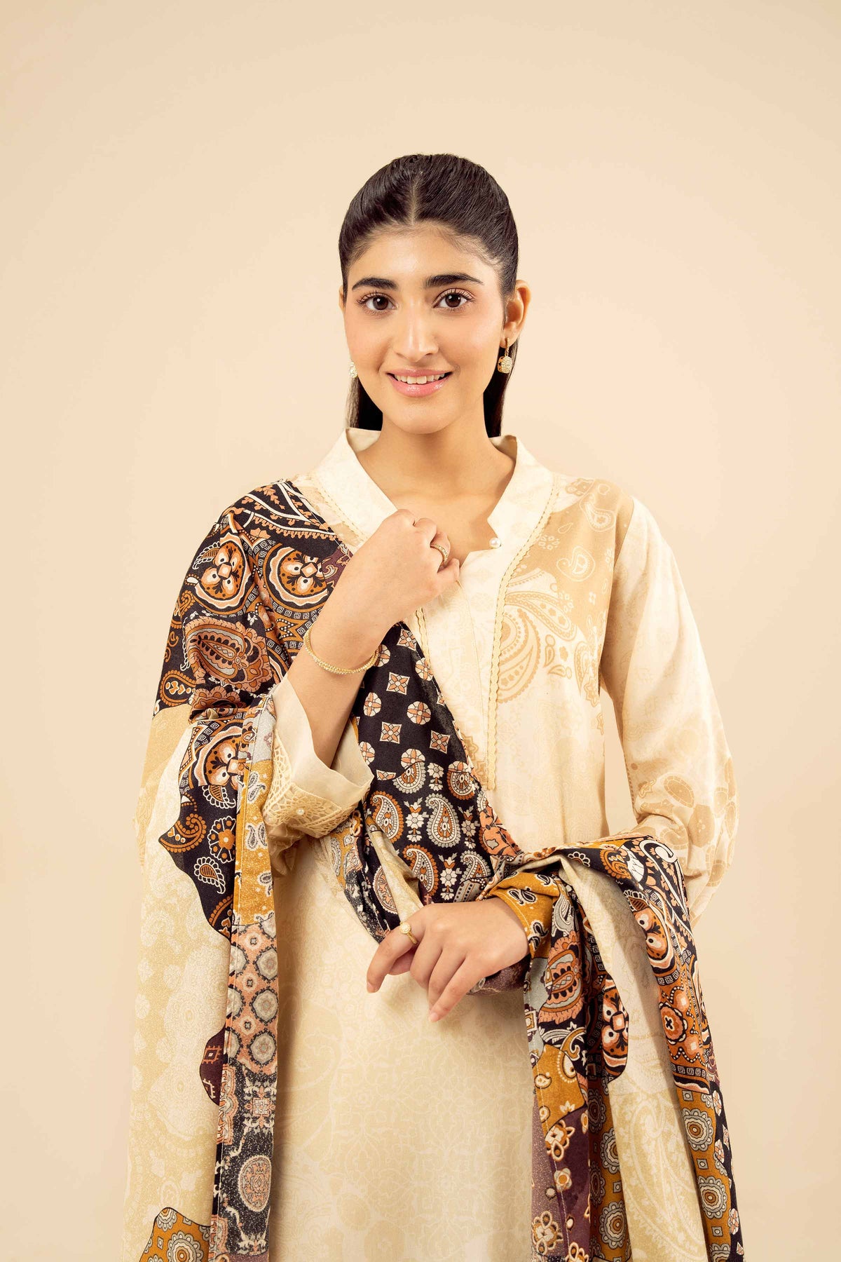 3 Piece - Printed Suit - PW25-466