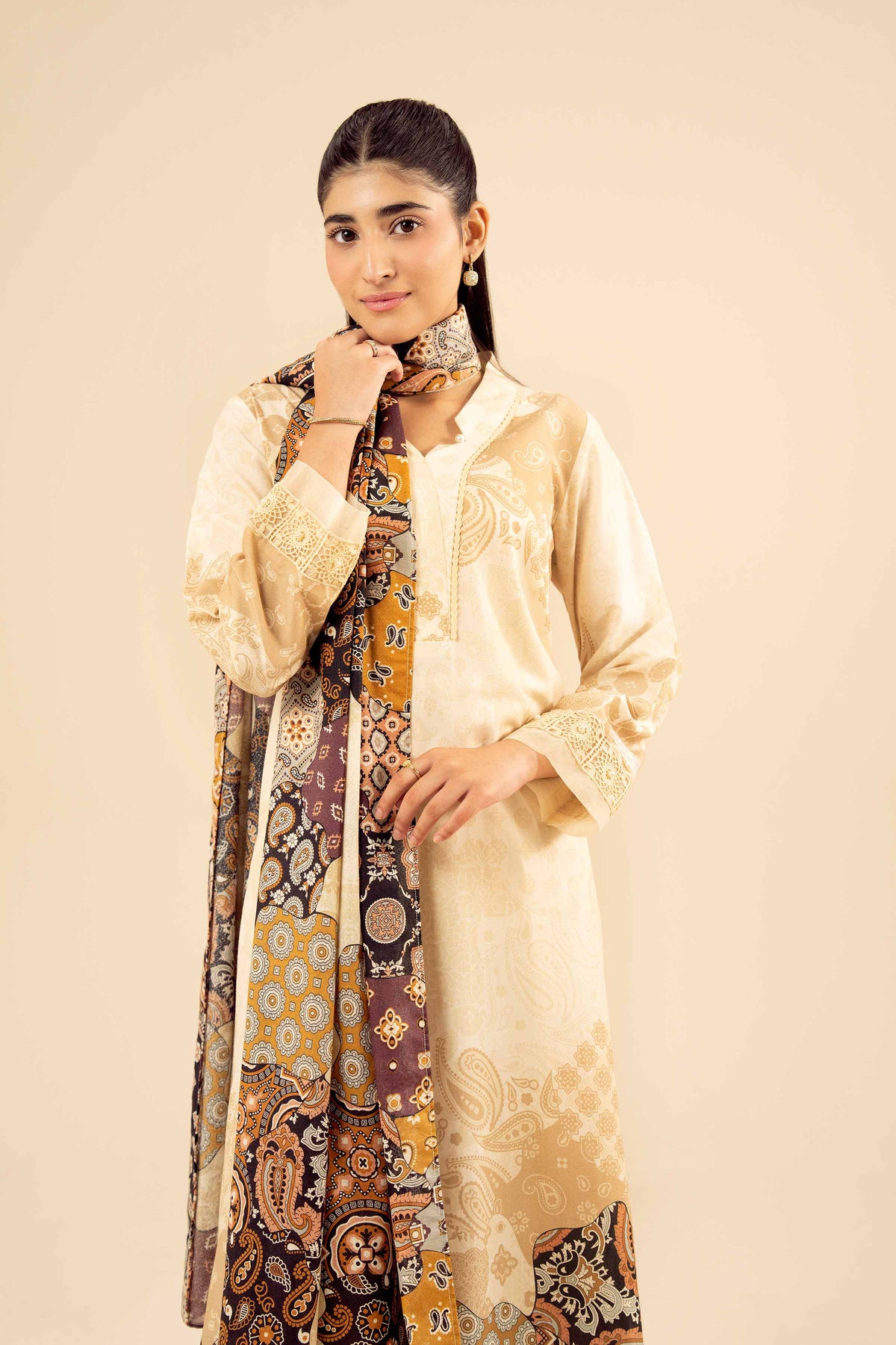 3 Piece - Printed Suit - PW25-466