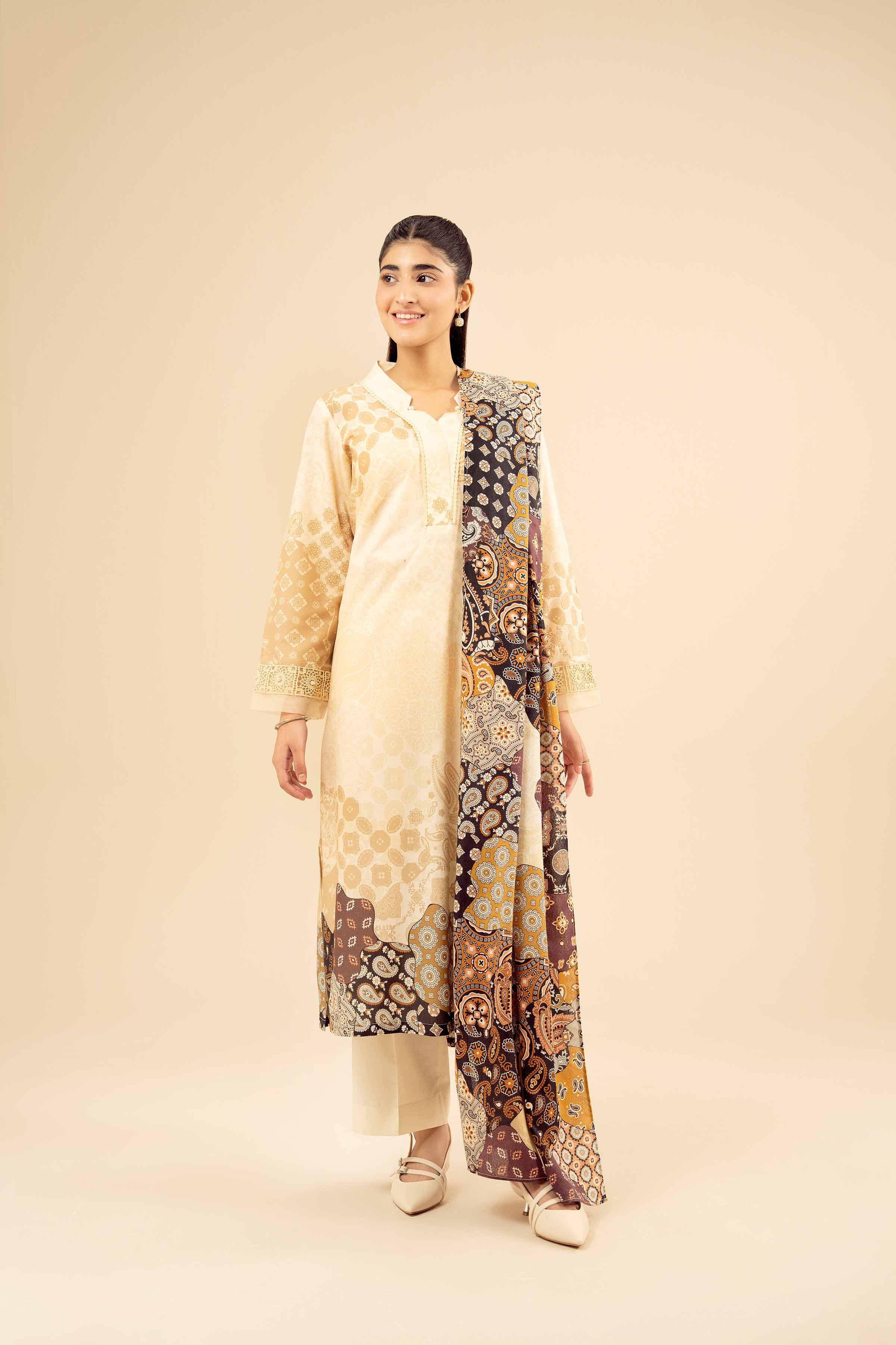 3 Piece - Printed Suit - PW25-466