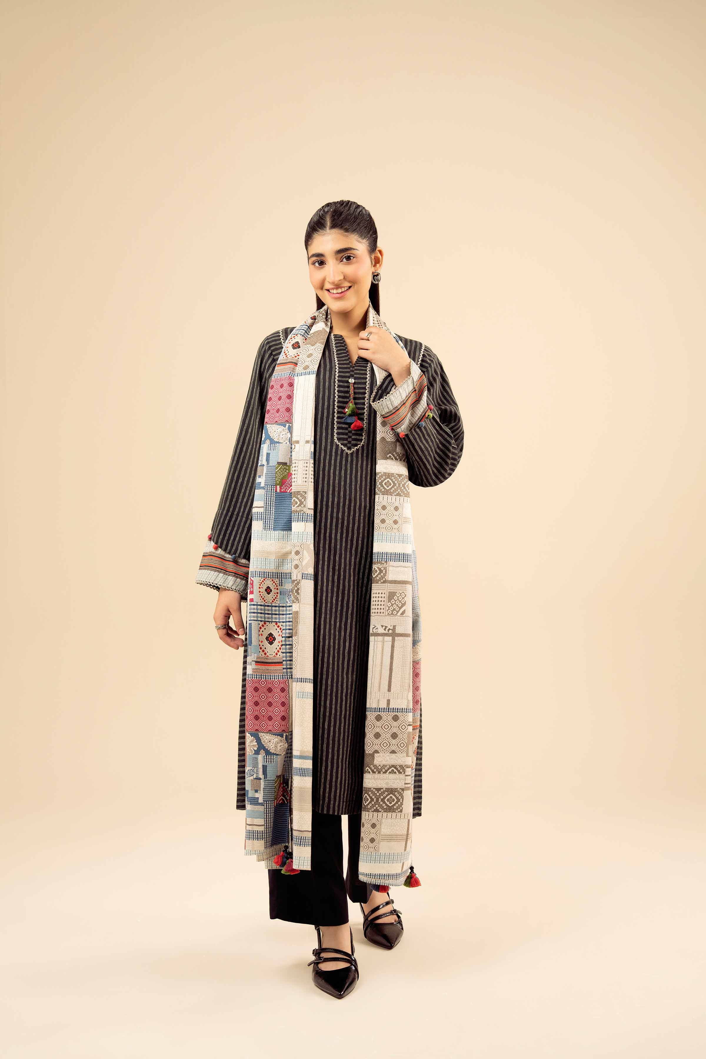 3 Piece - Printed Suit - PW25-467