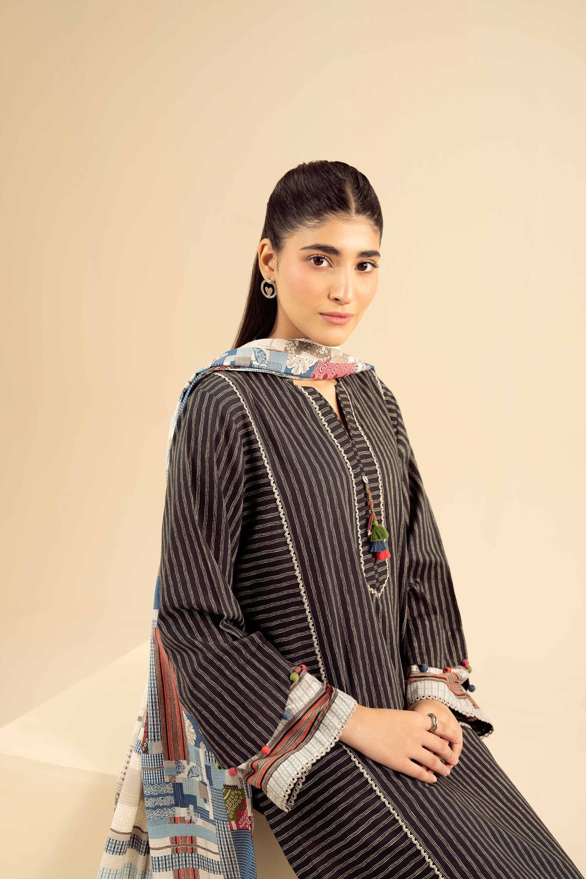 3 Piece - Printed Suit - PW25-467