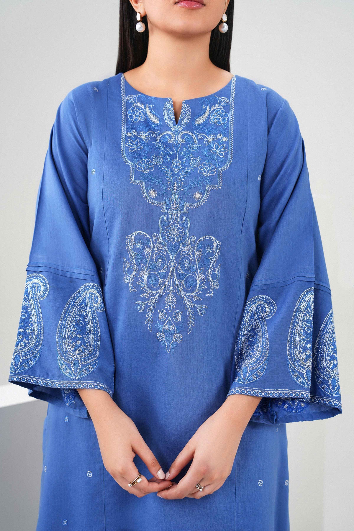 3 Piece - Embroidered Suit - PW25-468