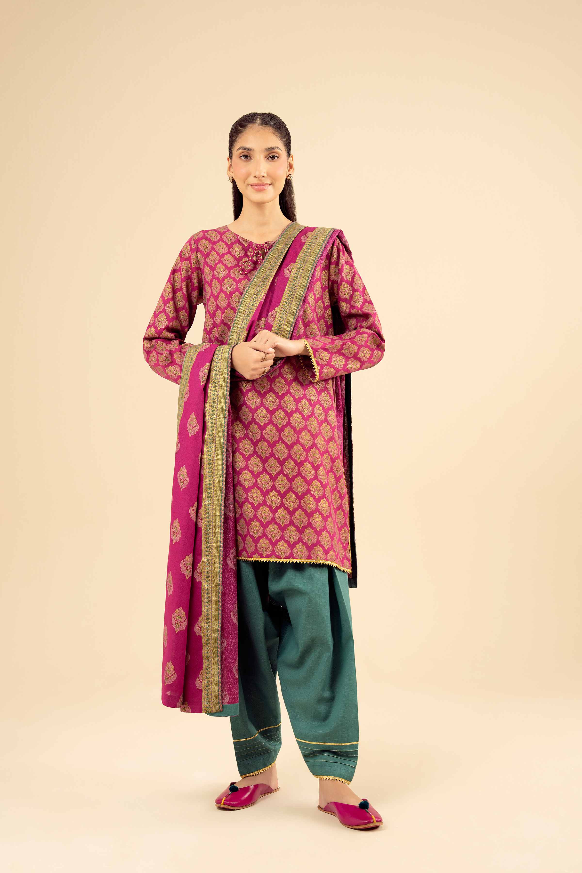 3 Piece - Printed Suit - PW25-495