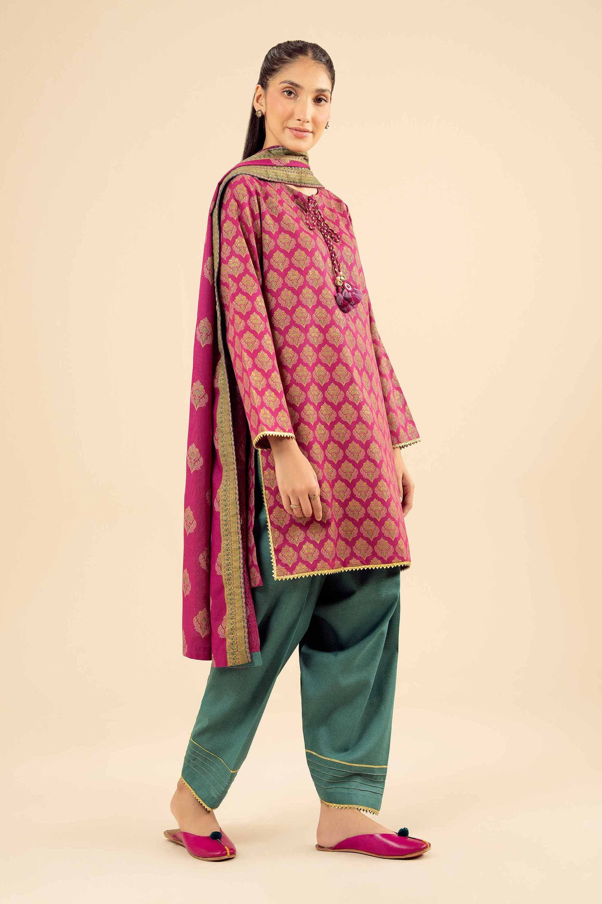 3 Piece - Printed Suit - PW25-495