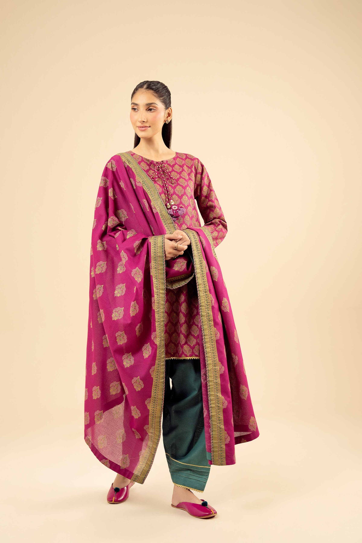 3 Piece - Printed Suit - PW25-495