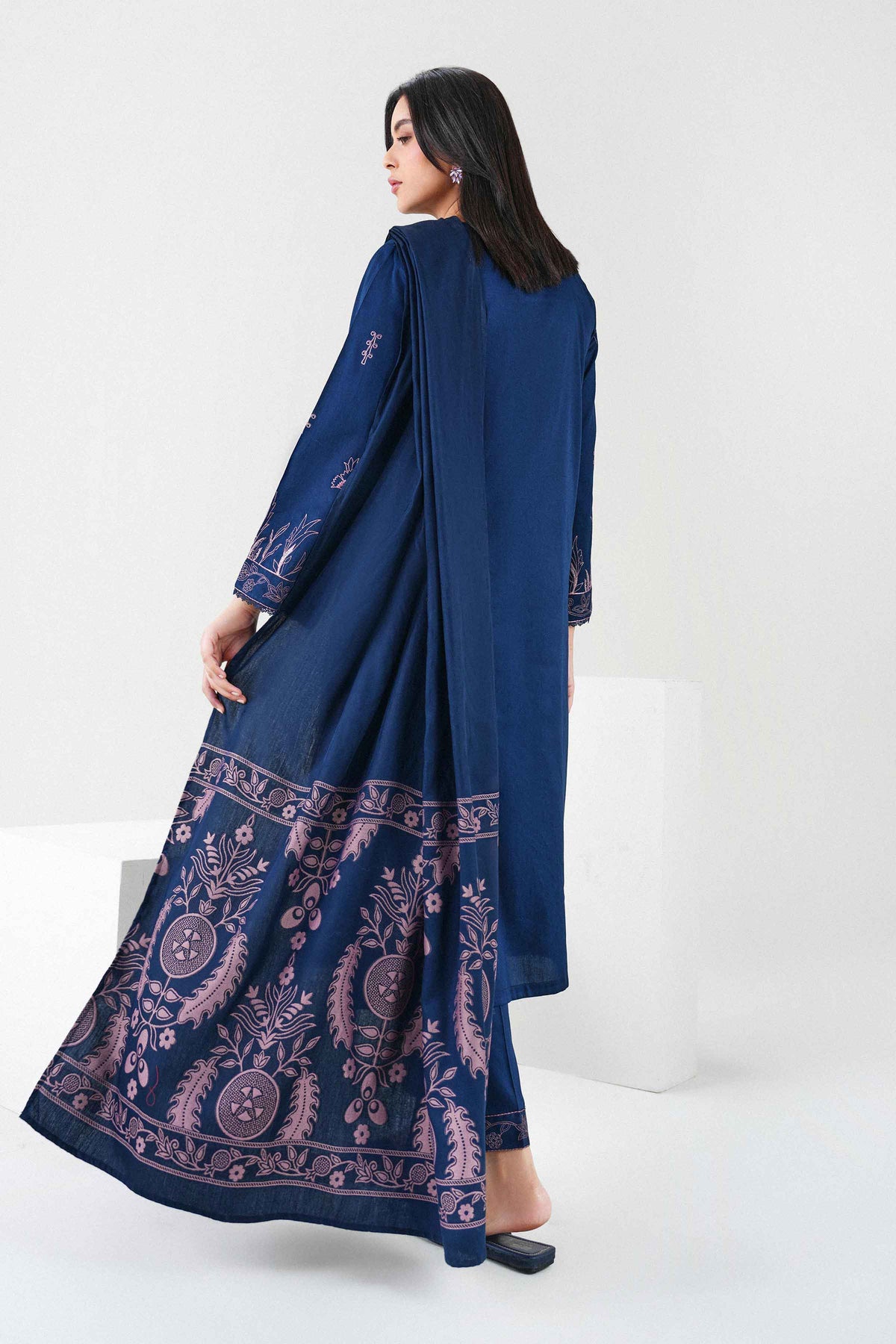 3 Piece - Embroidered Suit - PW25-503