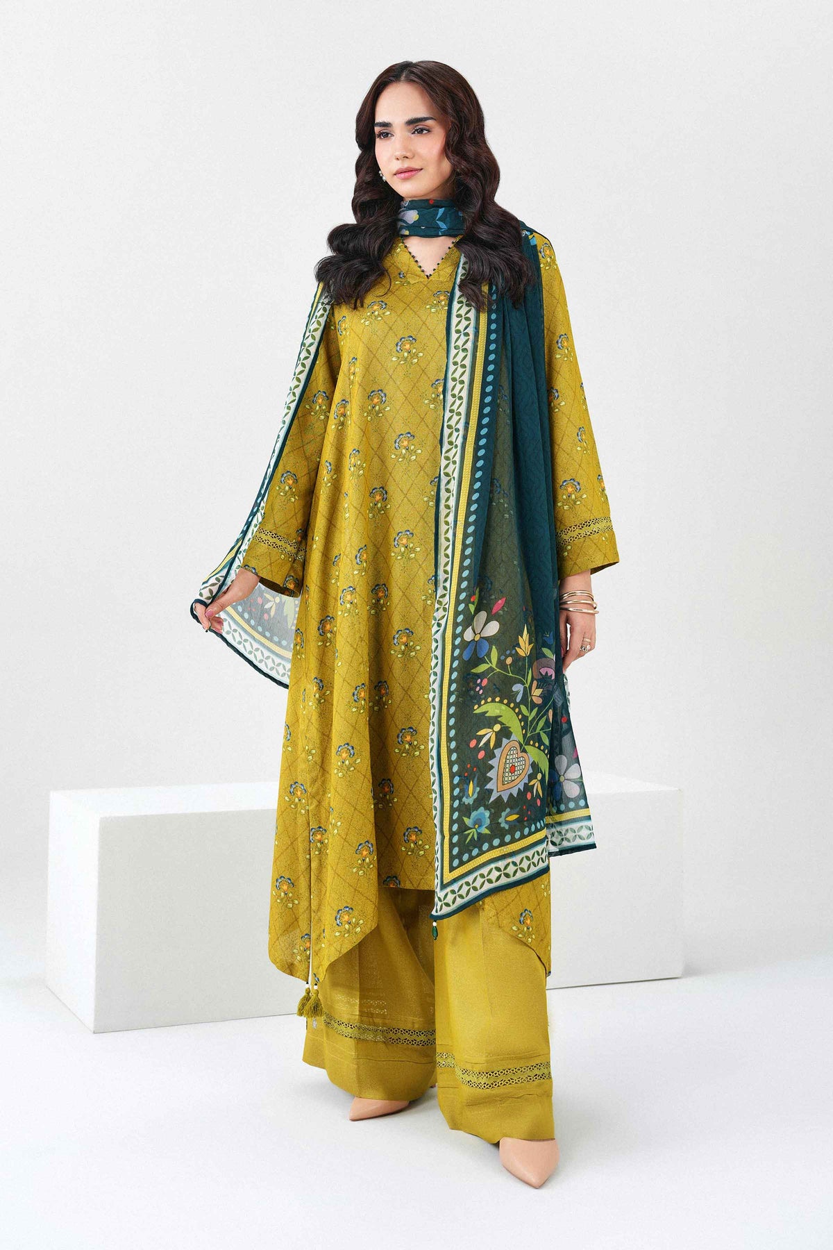 3 Piece - Printed Suit - PW25-519