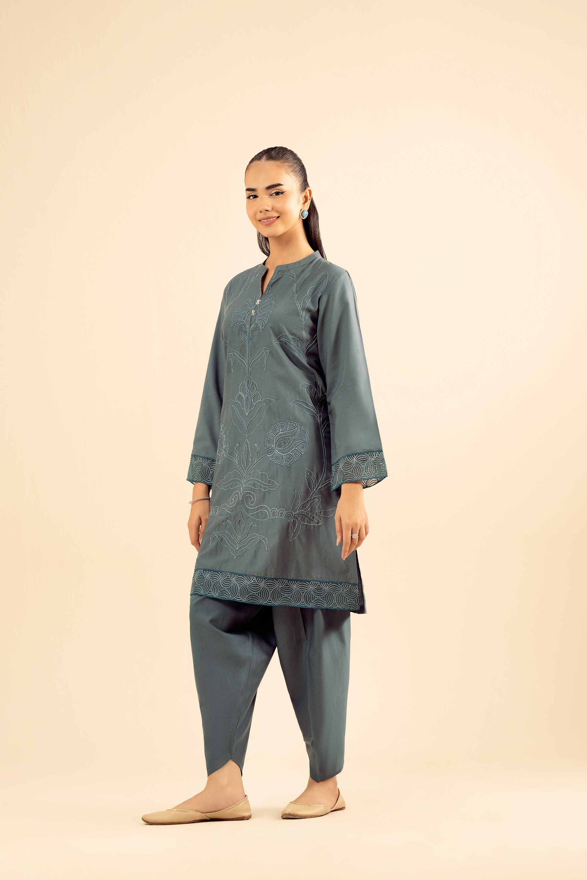 2 Piece - Embroidered Suit - PW25-55