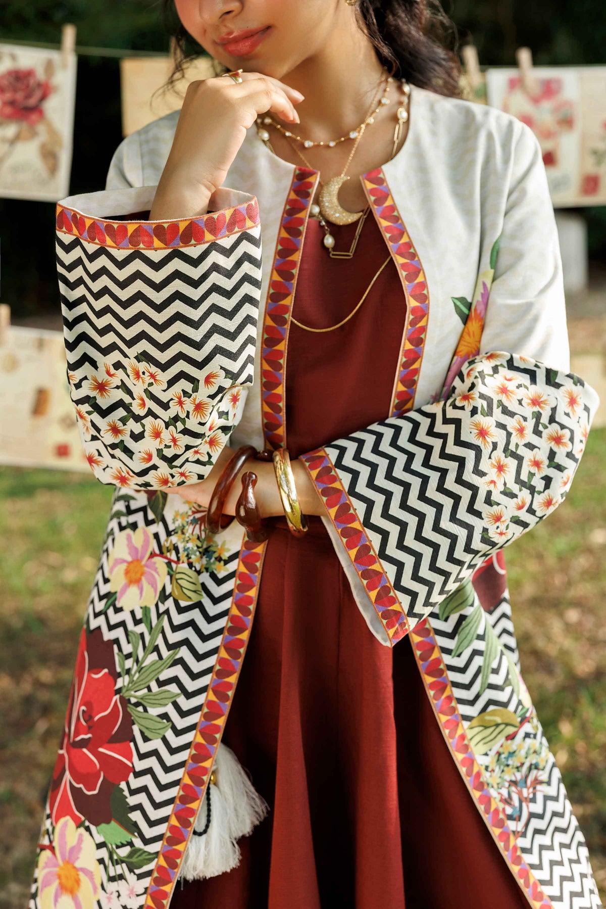 Printed Jacket - PW25-556