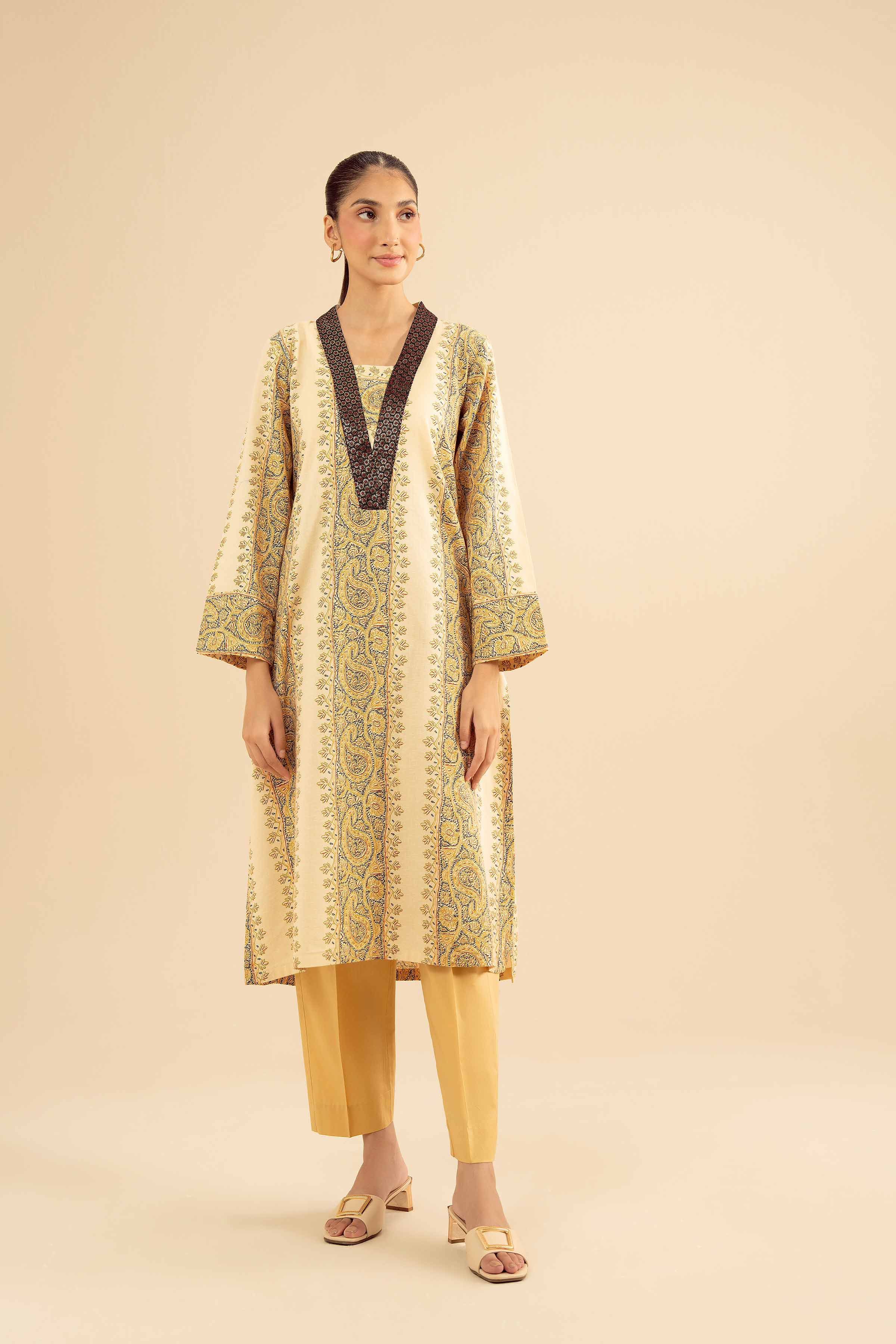 Printed Embroidered Shirt - PW25-569