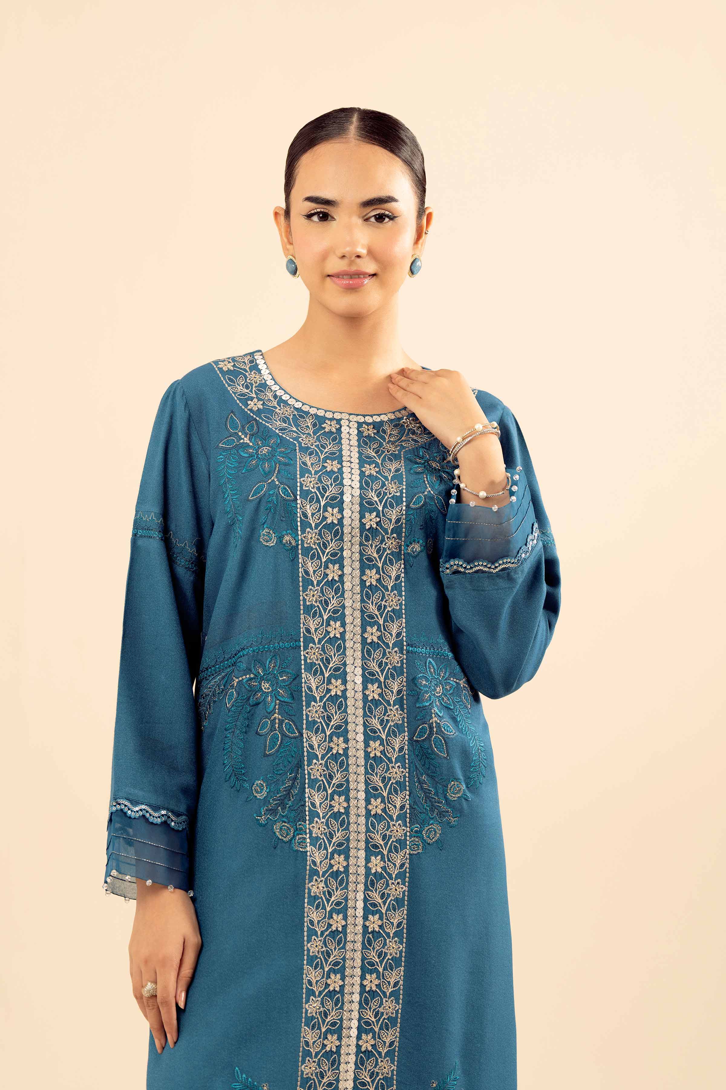 2 Piece - Embroidered Suit - PW25-575