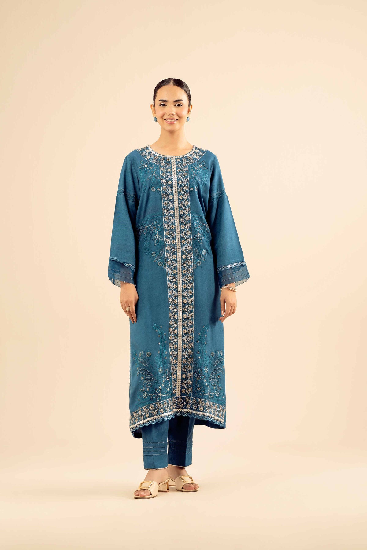2 Piece - Embroidered Suit - PW25-575