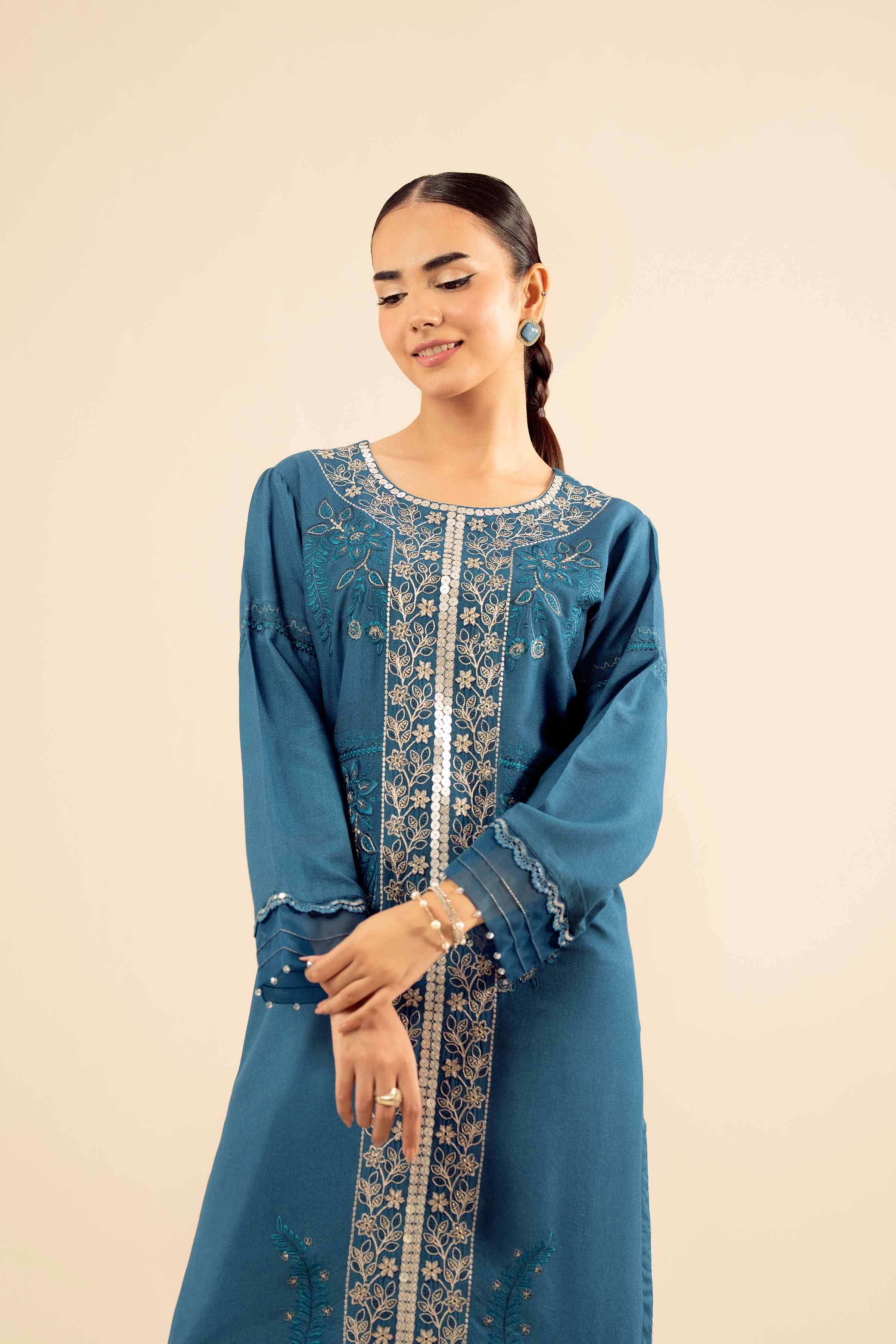 2 Piece - Embroidered Suit - PW25-575