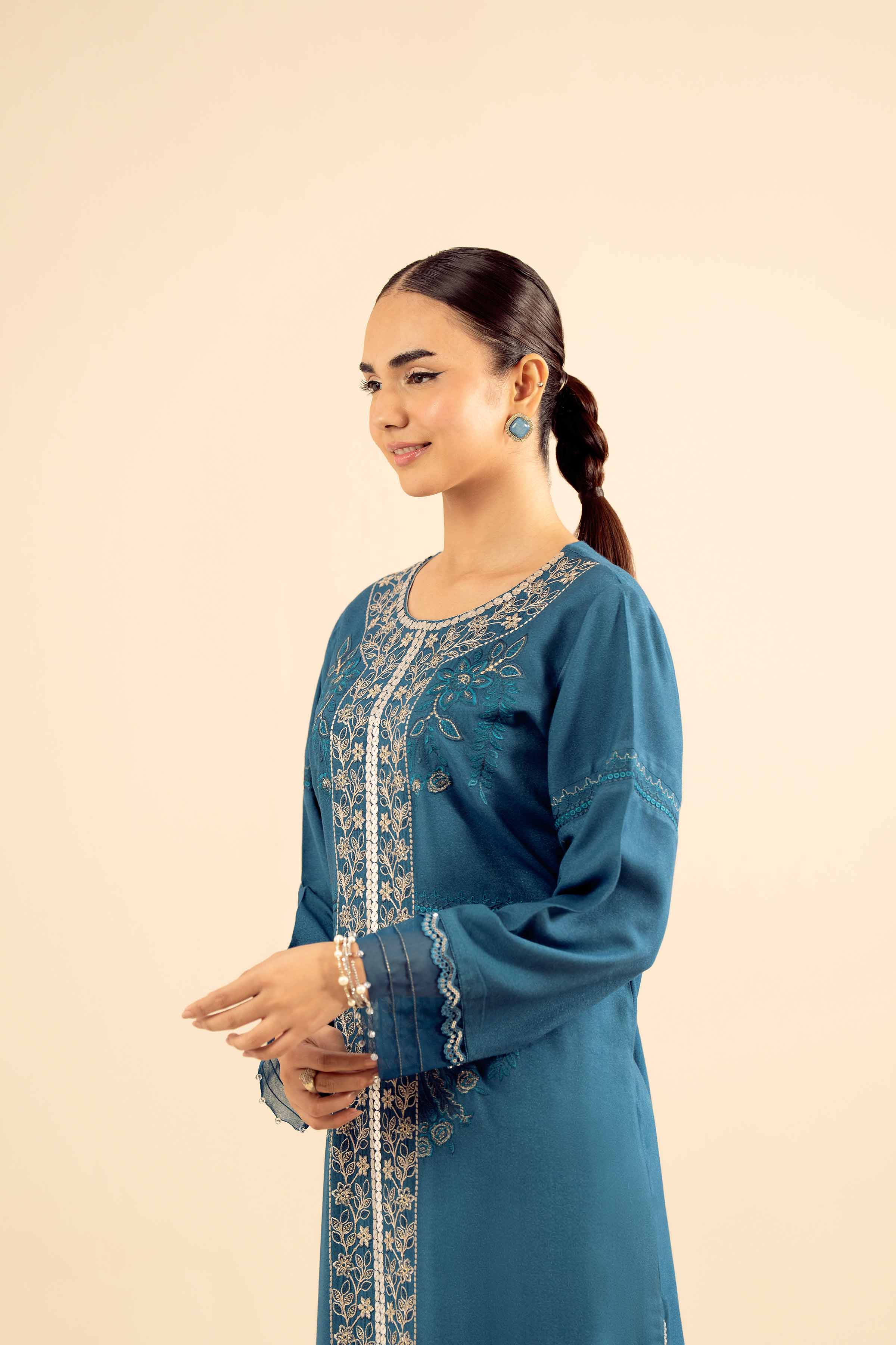 2 Piece - Embroidered Suit - PW25-575