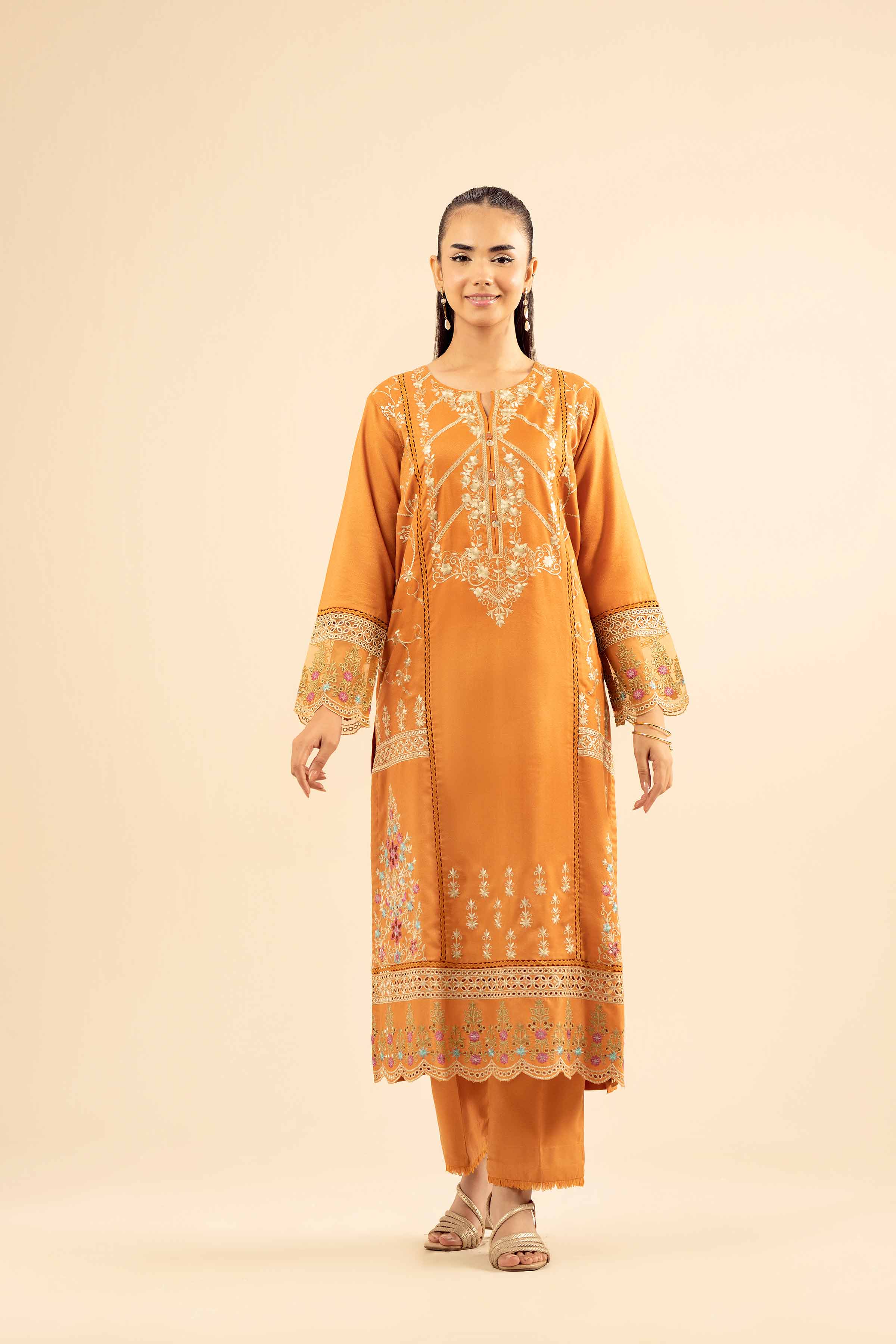 2 Piece - Embroidered Suit - PW25-577