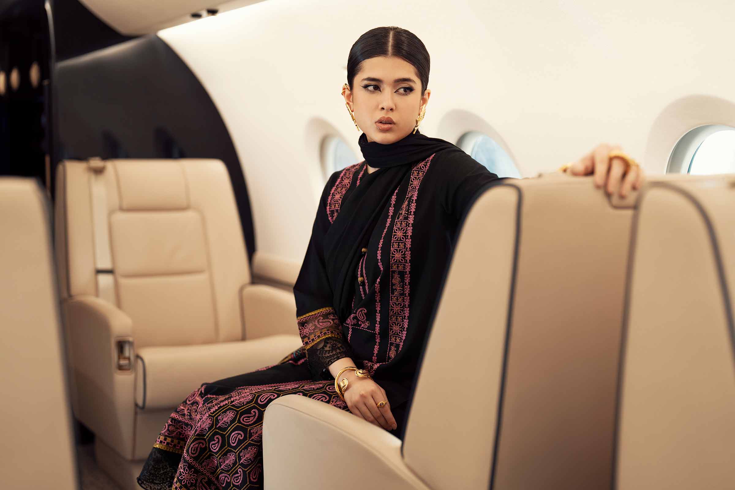 3 Piece - Embroidered Suit - PW25-87