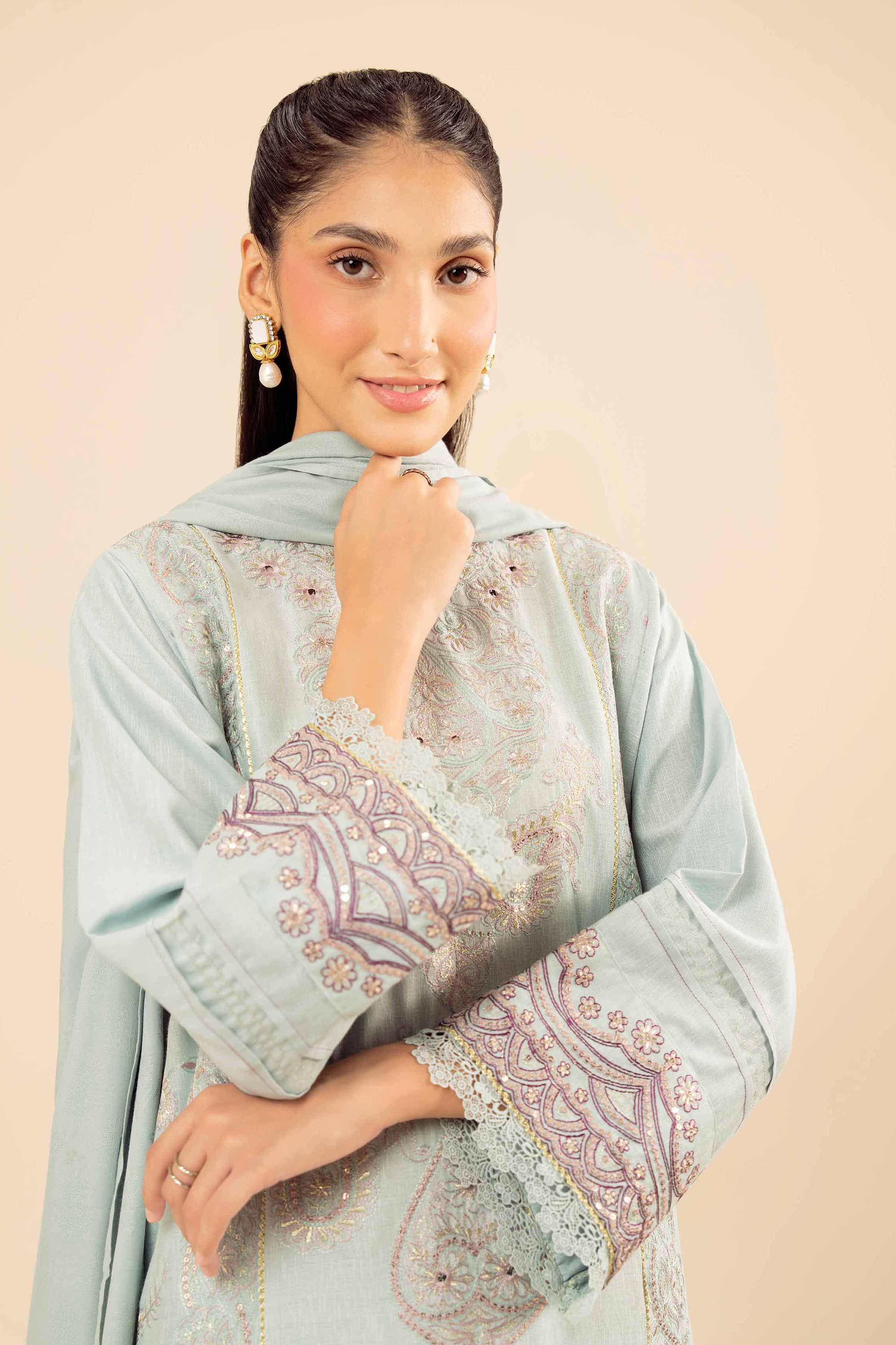 3 Piece - Embroidered Suit - PW25-88