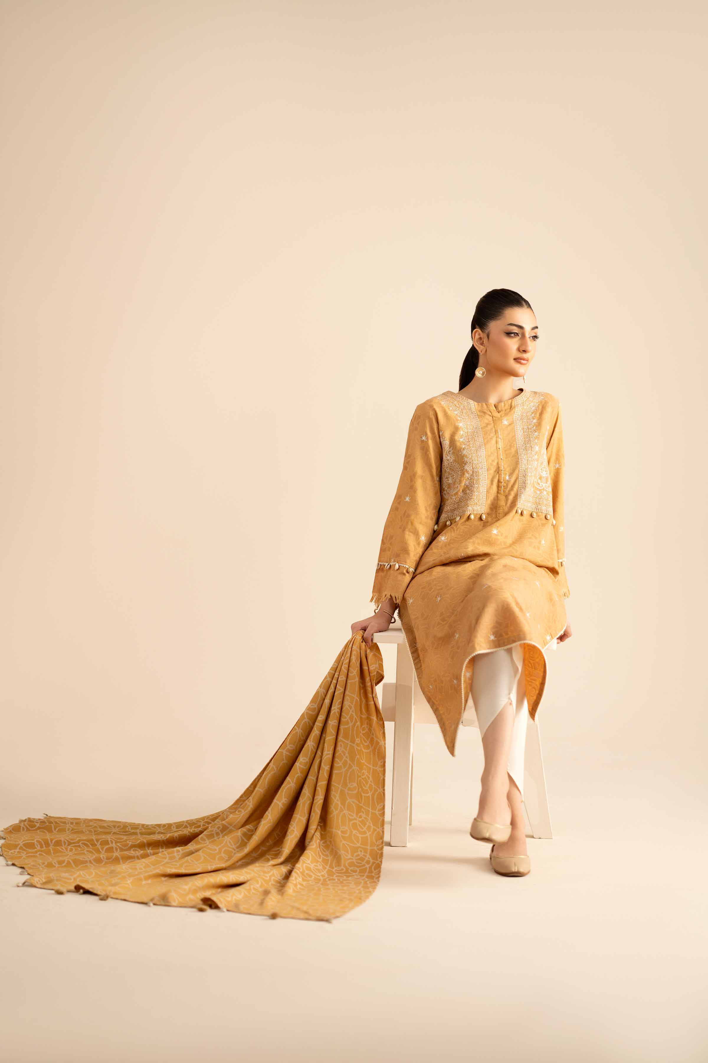 2 Piece - Embroidered Suit - PW25-92