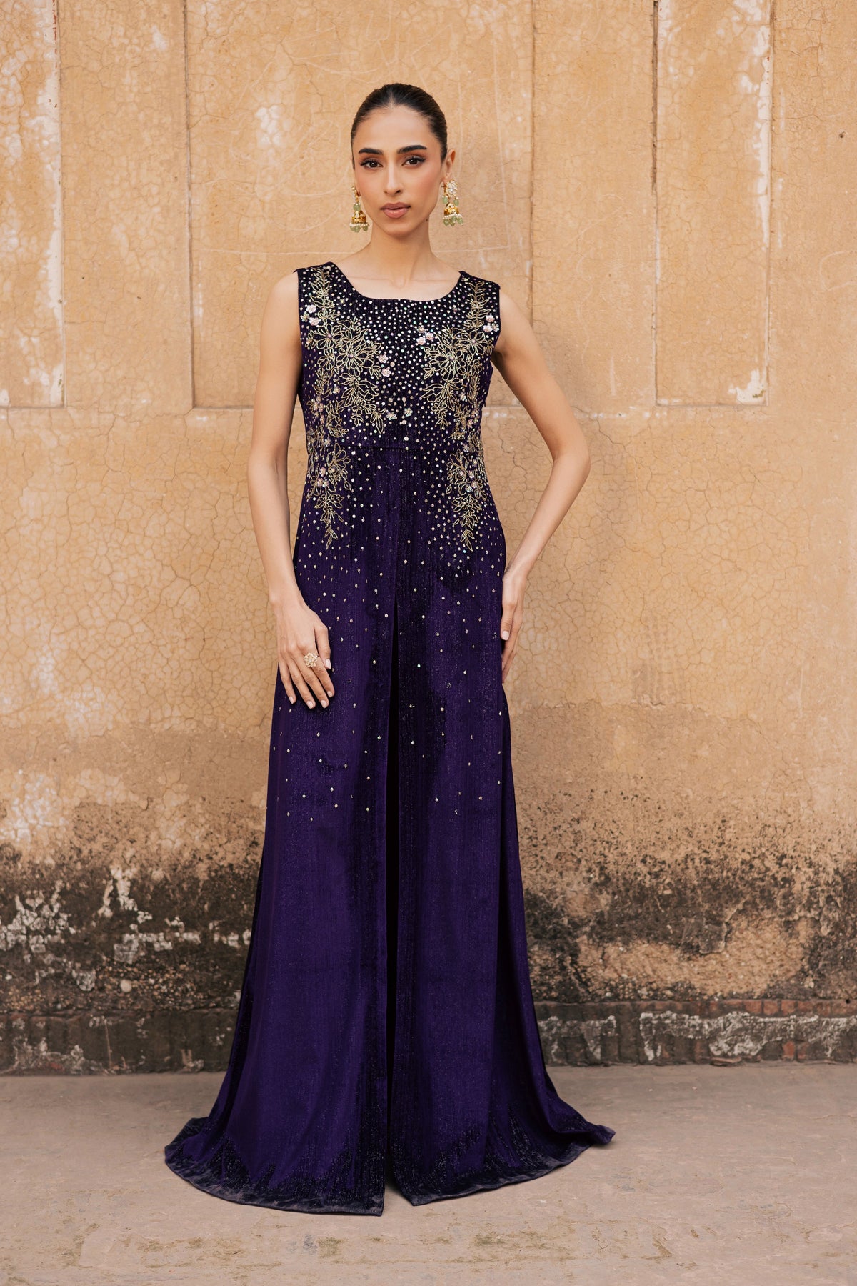 Parisa 2Pc - Velvet Formal Dress