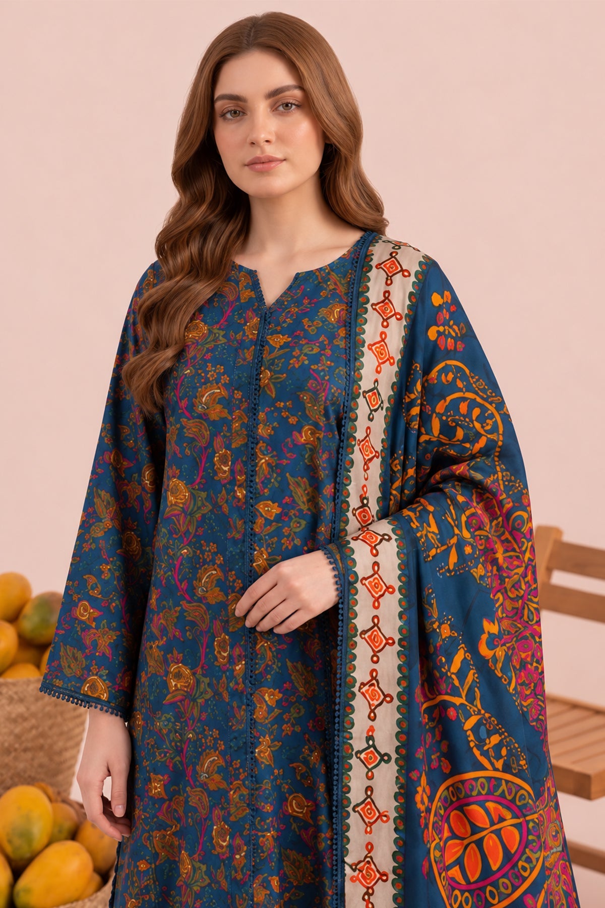 3-PC Stitched Embroidered CPM-6-240