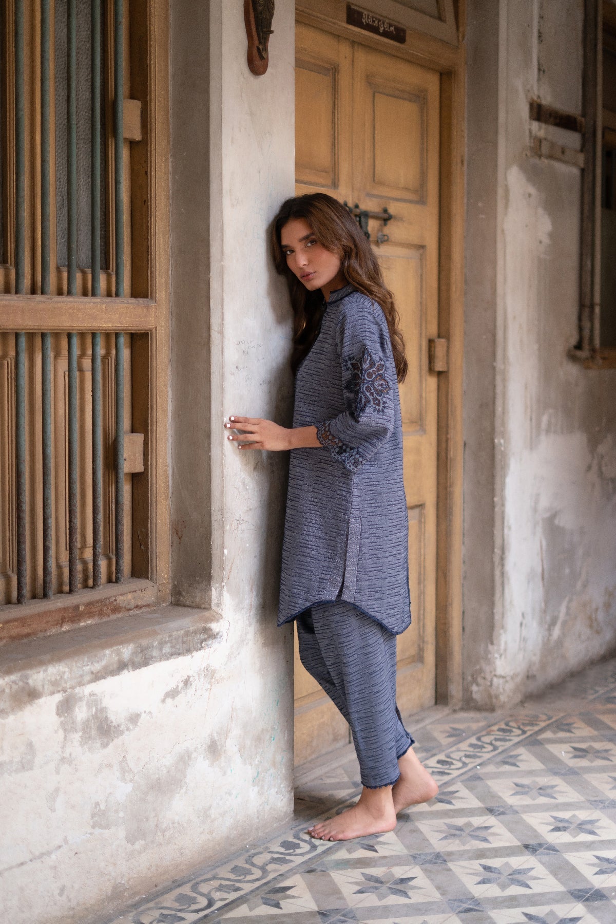 Pigeon Blue Matching Set