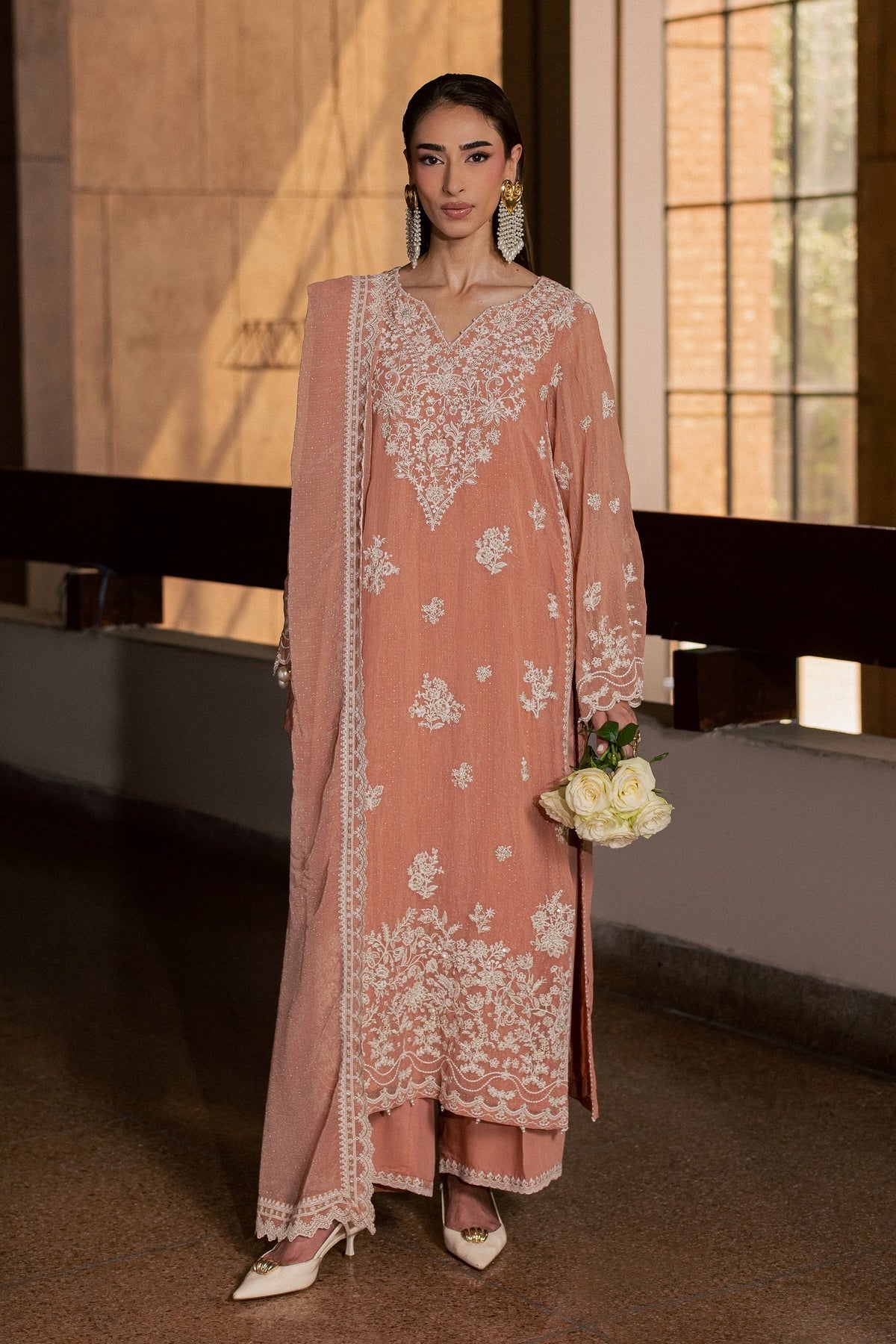 Pink Hoor 3Pc - Festive Luxe Pret