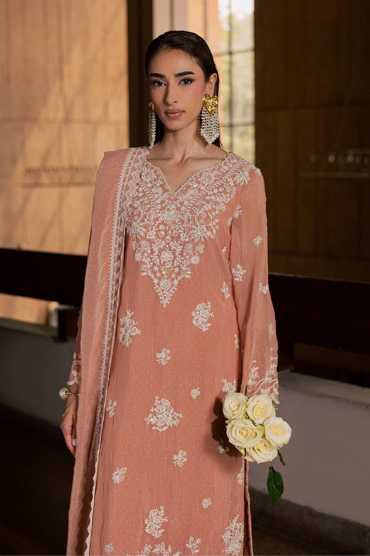 Pink Hoor 3Pc - Festive Luxe Pret
