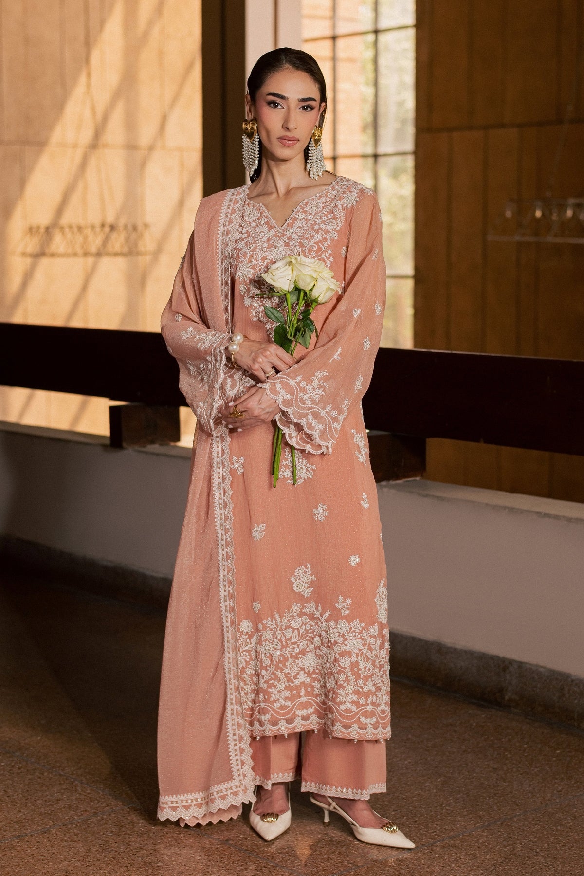 Pink Hoor 3Pc - Festive Luxe Pret