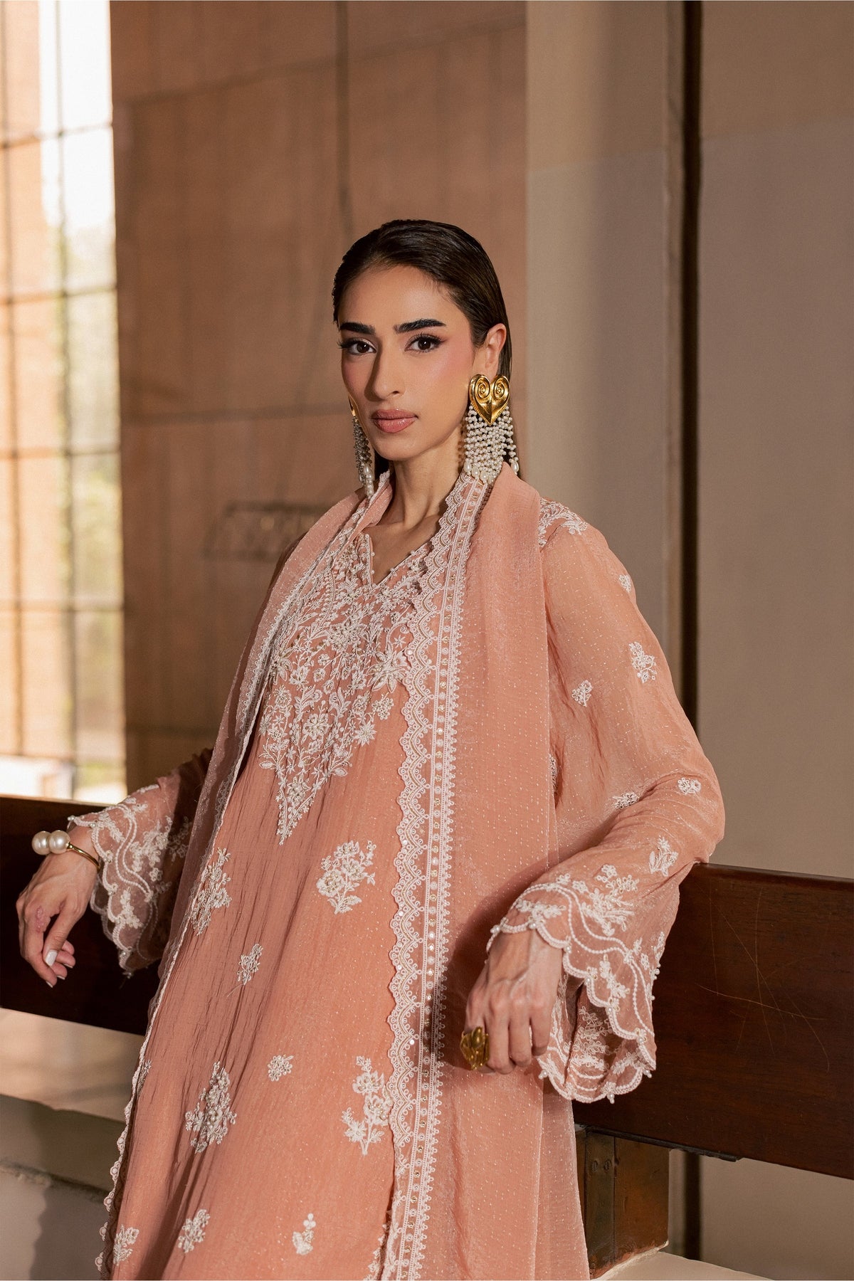 Pink Hoor 3Pc - Festive Luxe Pret