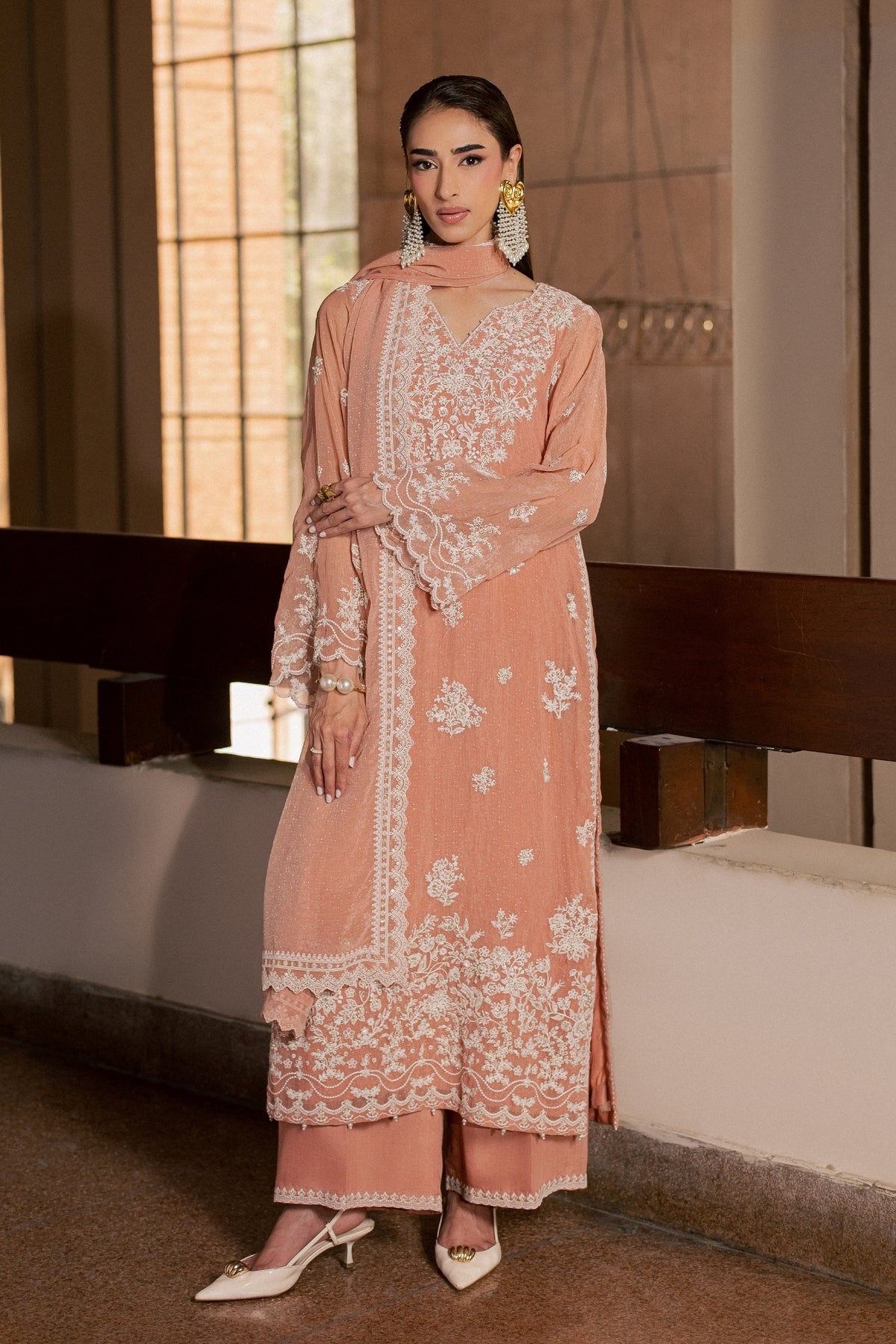 Pink Hoor 3Pc - Festive Luxe Pret