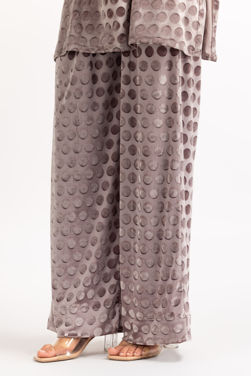 Polka Dots Velvet Co-Ord Set