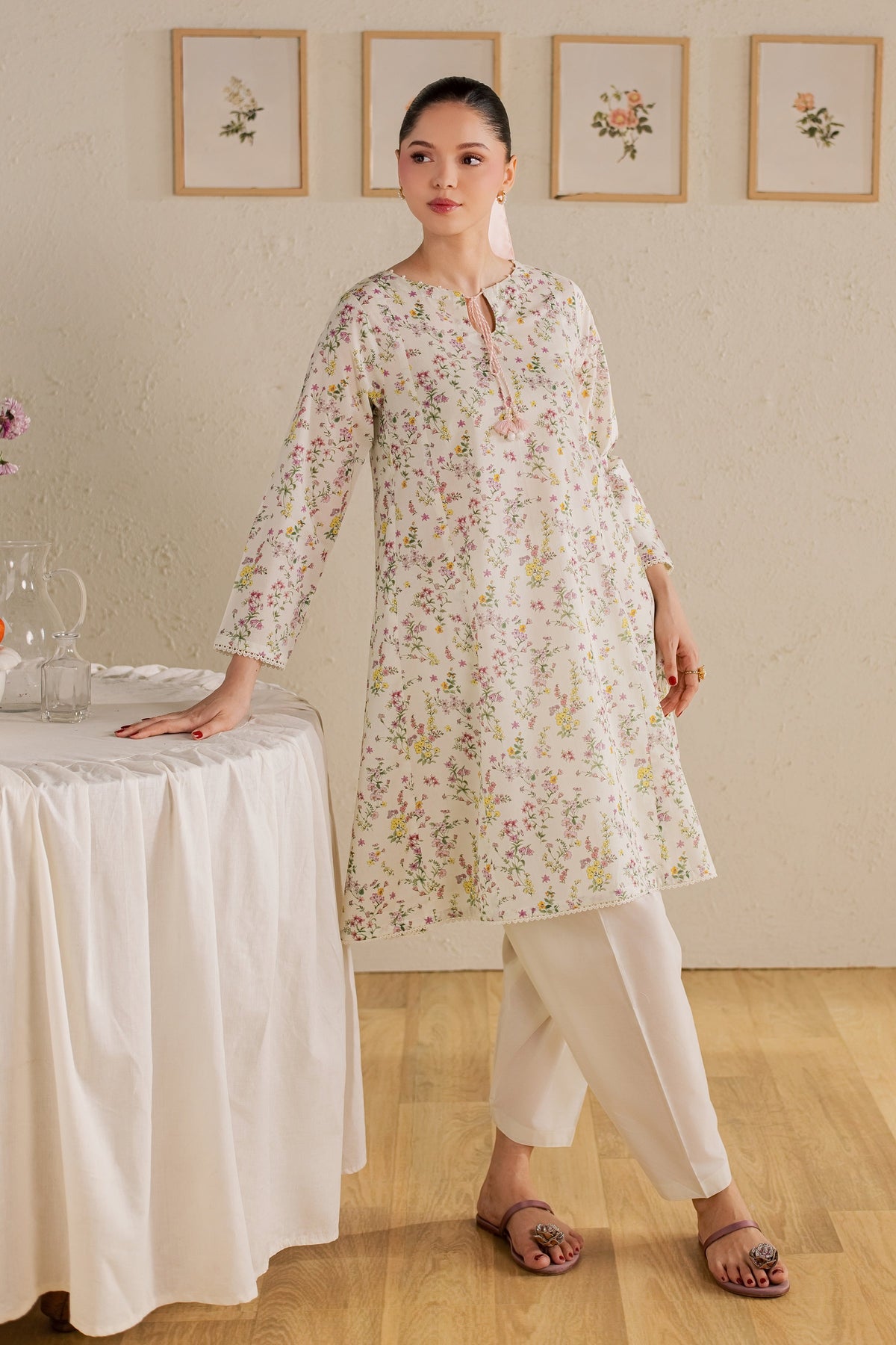Ponyo 2Pc - Printed Lawn Dress