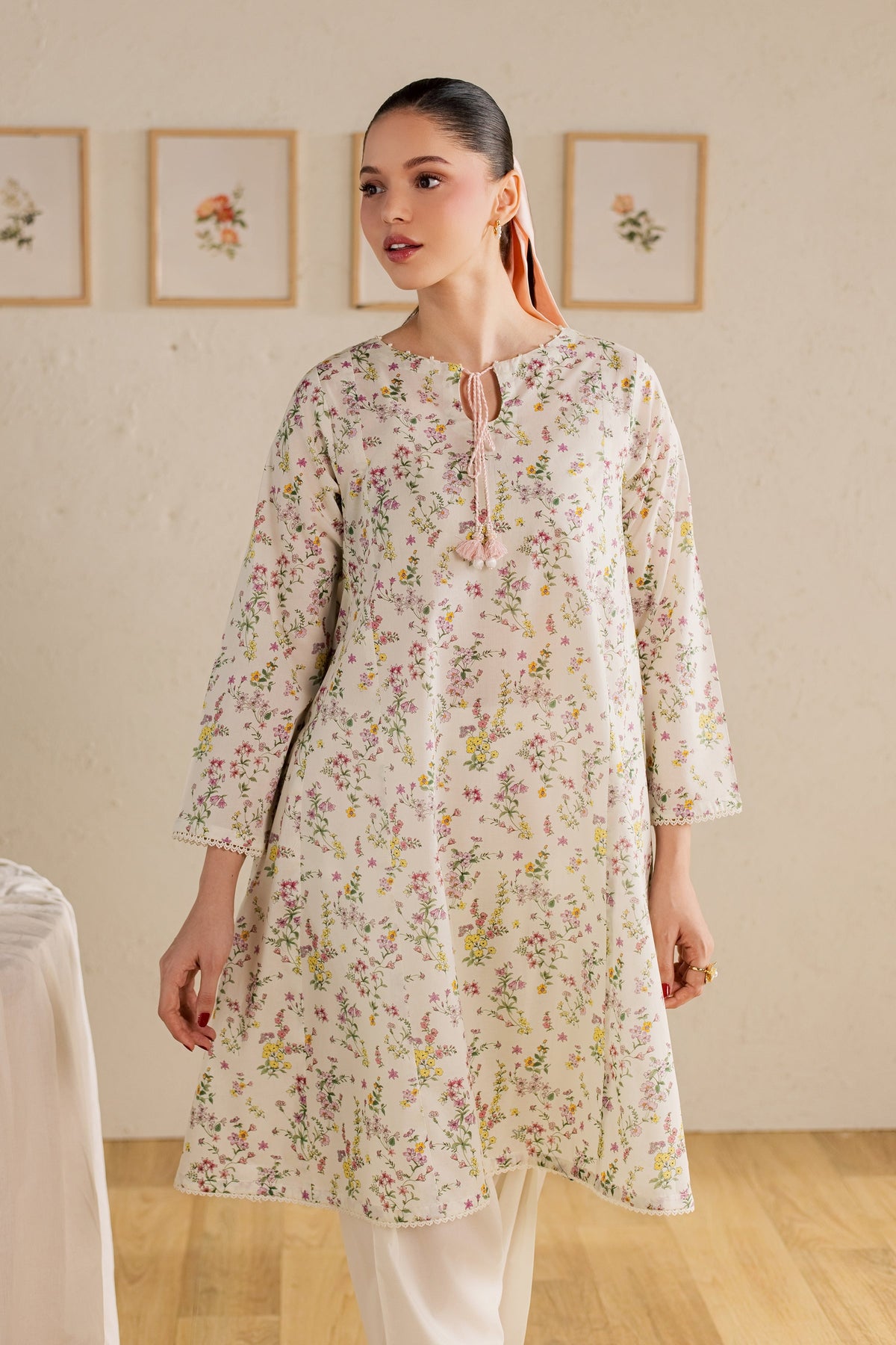 Ponyo 2Pc - Printed Lawn Dress