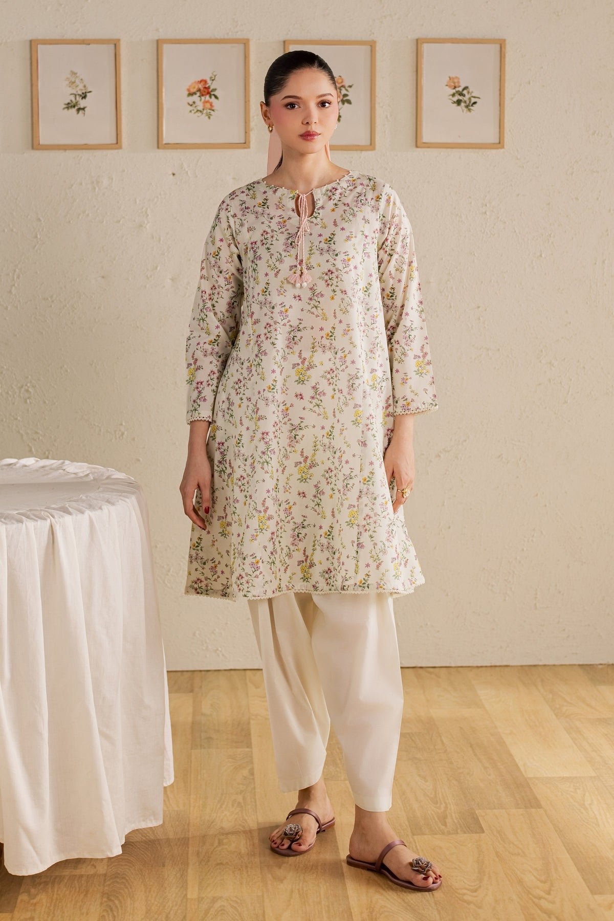 Ponyo 2Pc - Printed Lawn Dress