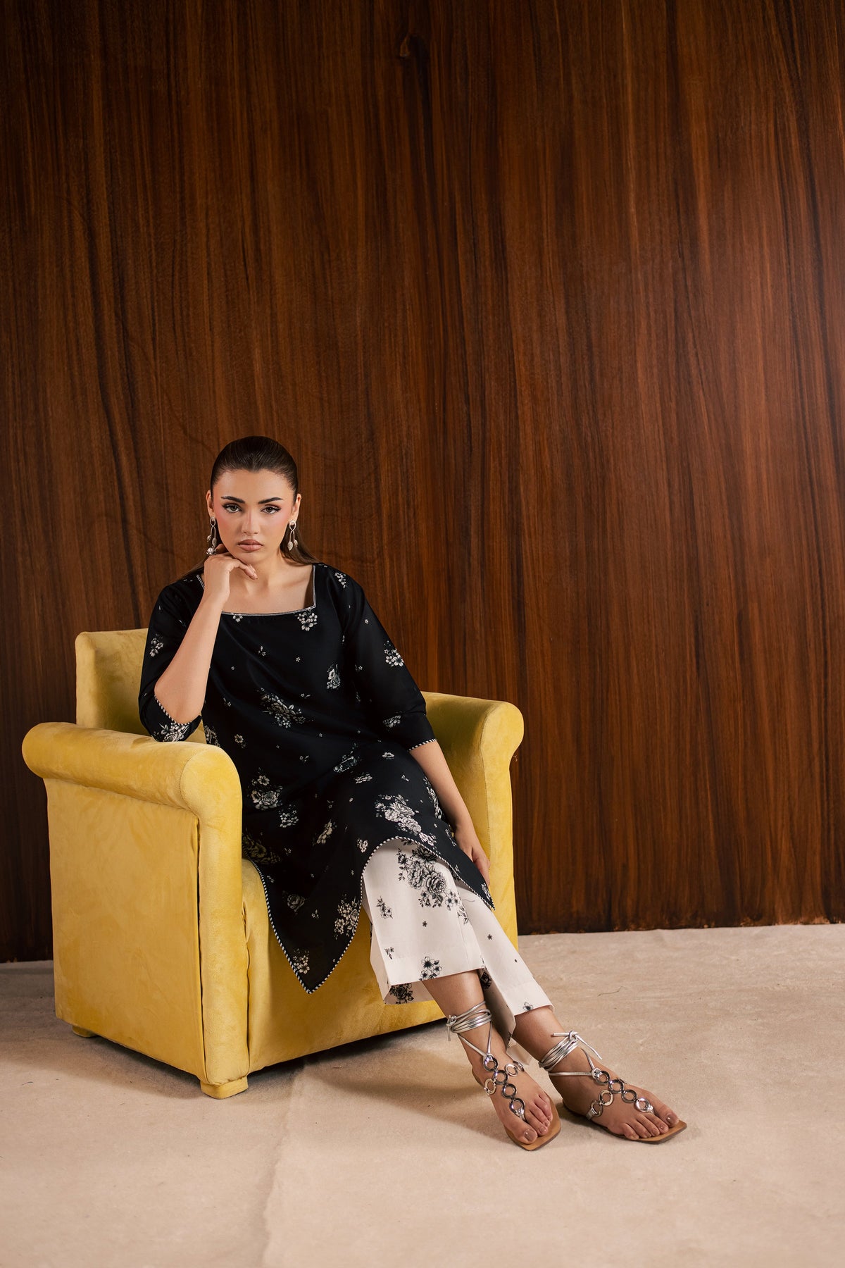Preppy 2Pc - Printed Lawn Dress