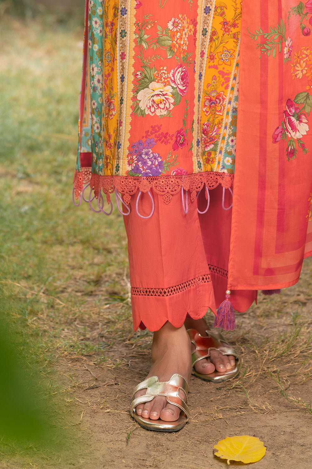 3 Piece Printed Cotton Suit