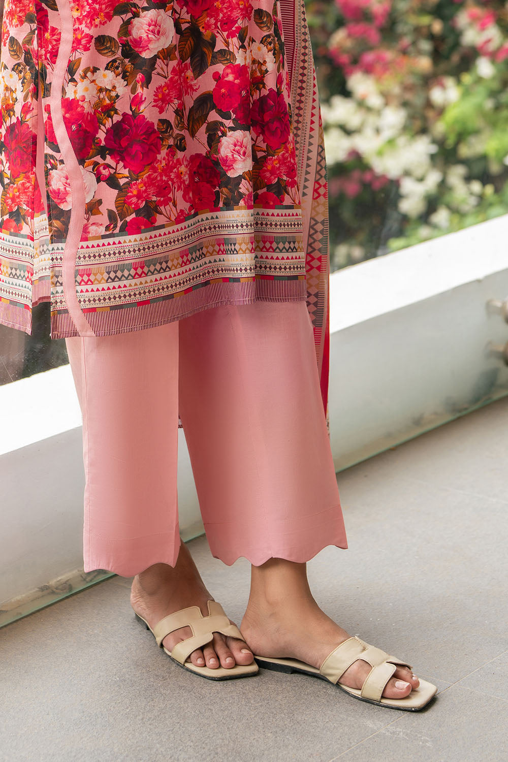 3 Piece Printed Cotton Suit