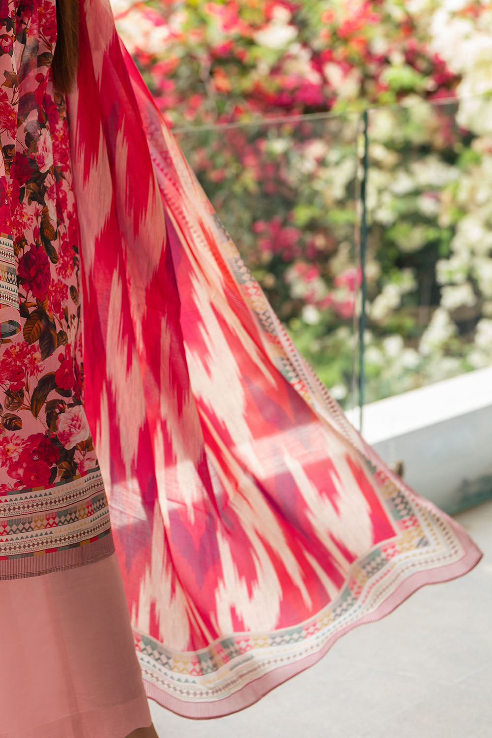 3 Piece Printed Cotton Suit