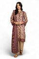 3 Piece Printed Cotton Linen Suit with Dupatta