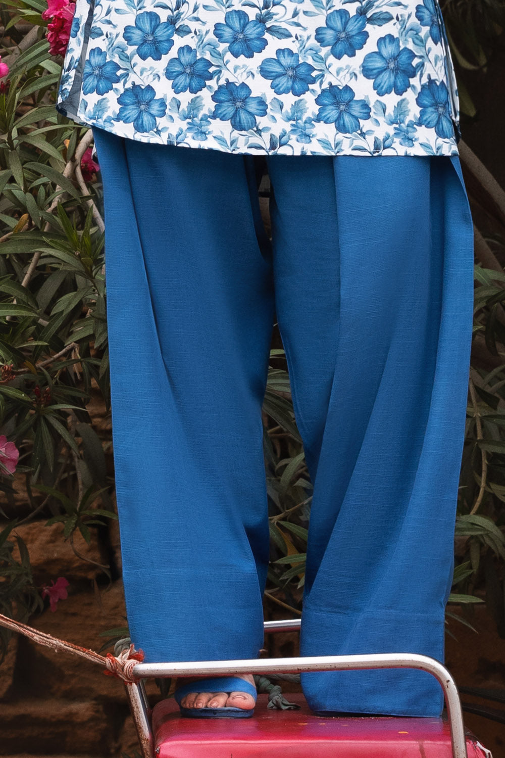 2 Piece Printed Cotton Linen Khaddar Suit