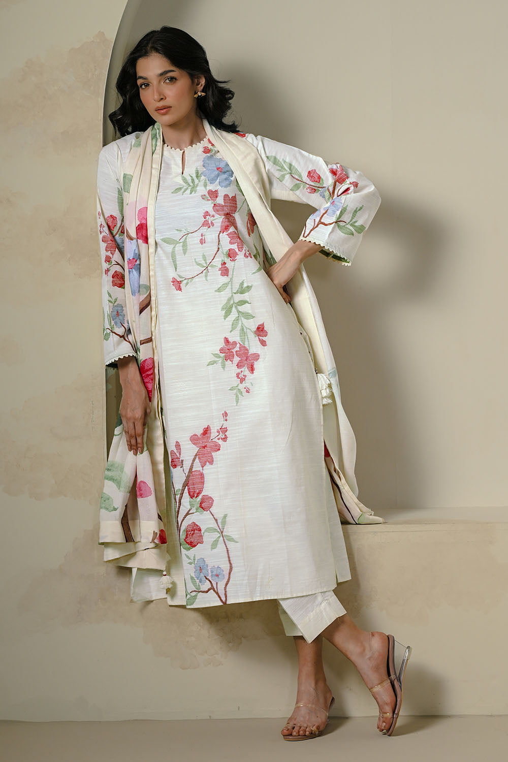 3 Piece Jacquard Suit