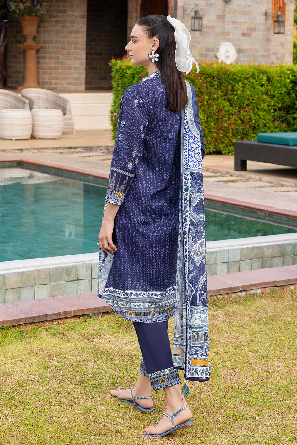 3 Piece Printed Cambric Suit with Lawn Dupatta CBN-62018
